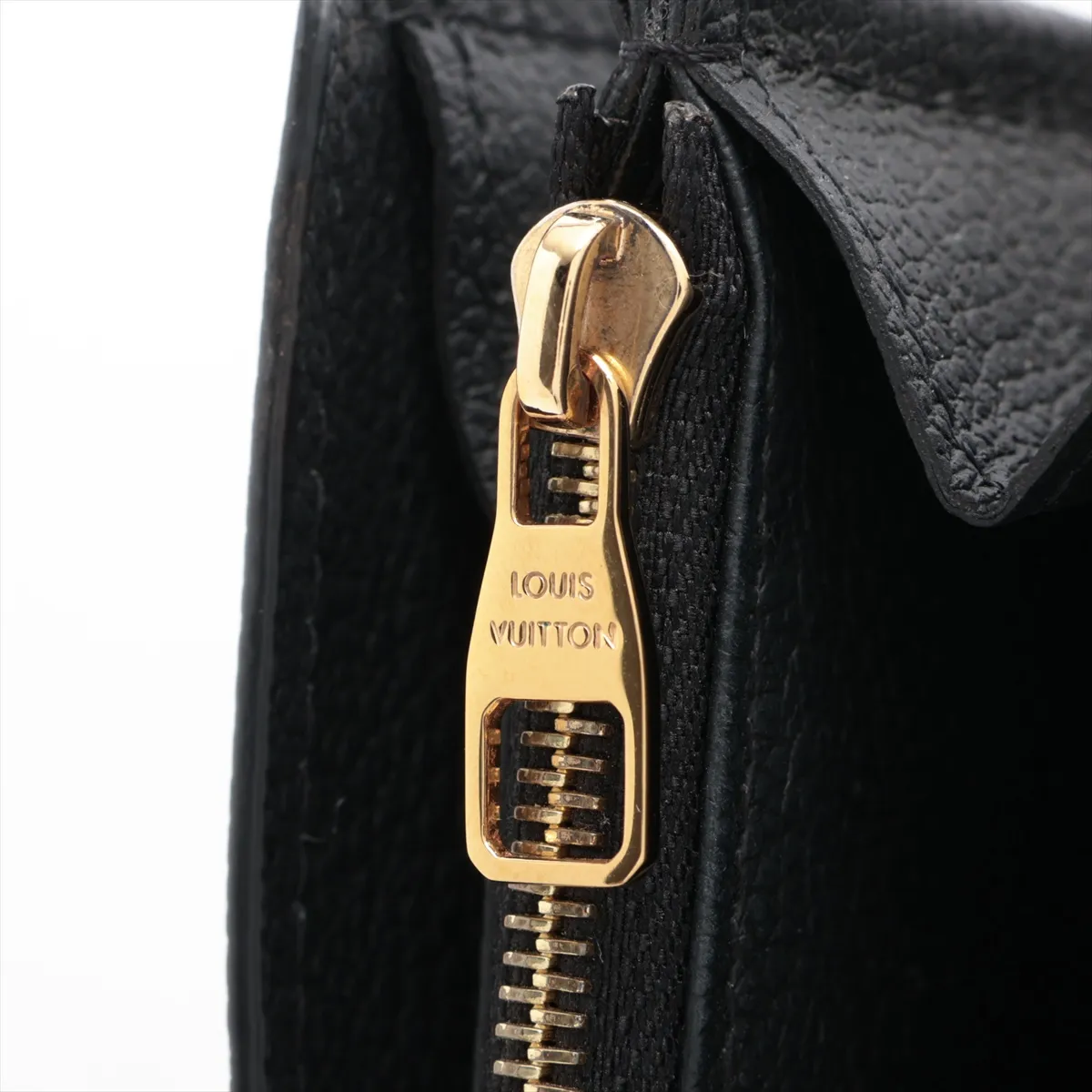 Bicolor Monogram Empreinte Portefeuille Sarah M80496 Noir x Cream Long Wallet (RFID detected) — view 10