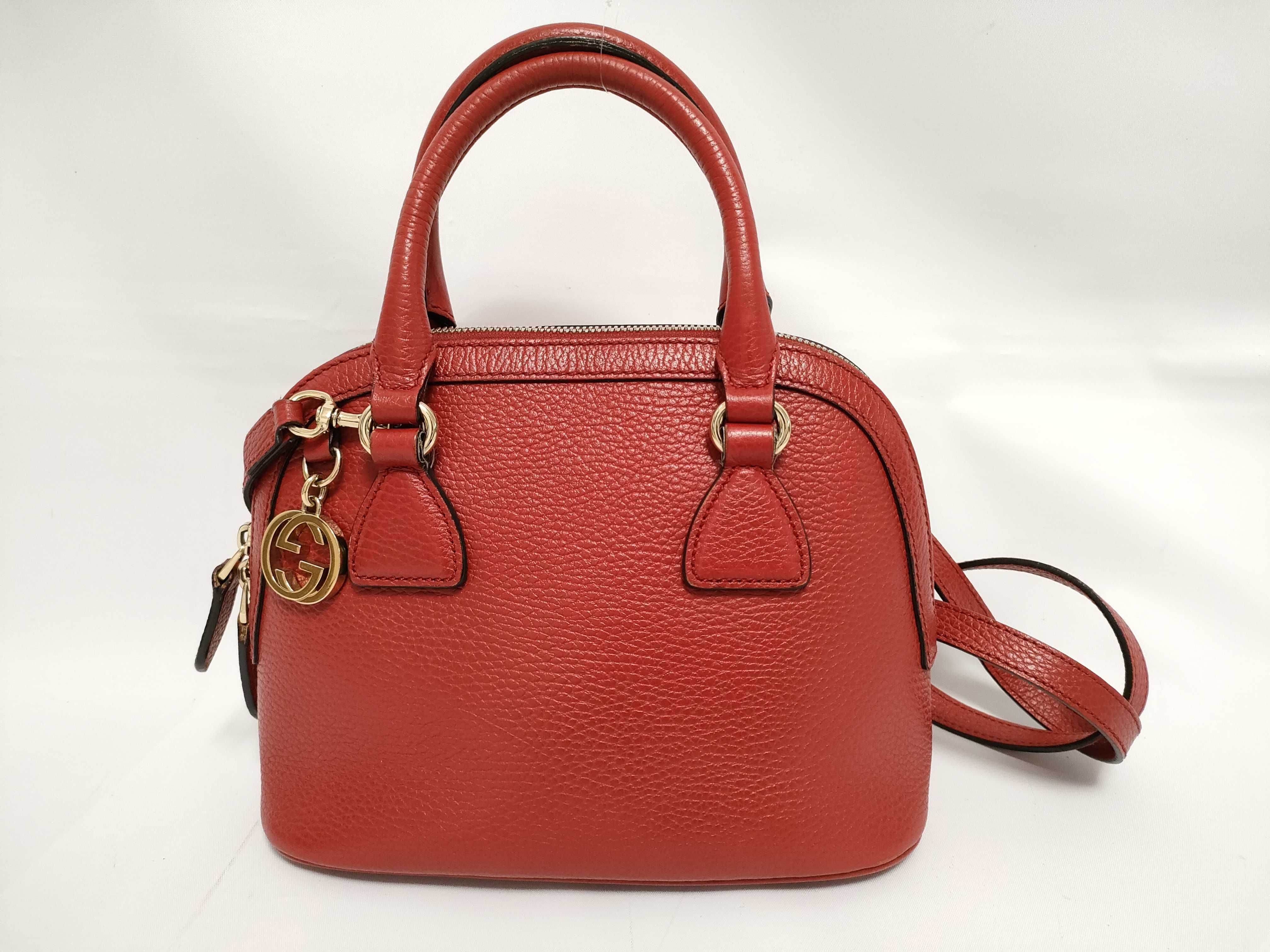 Interlocking G Red 449661 520981 Shoulder Bag (tsu19178) Shoulder Bag