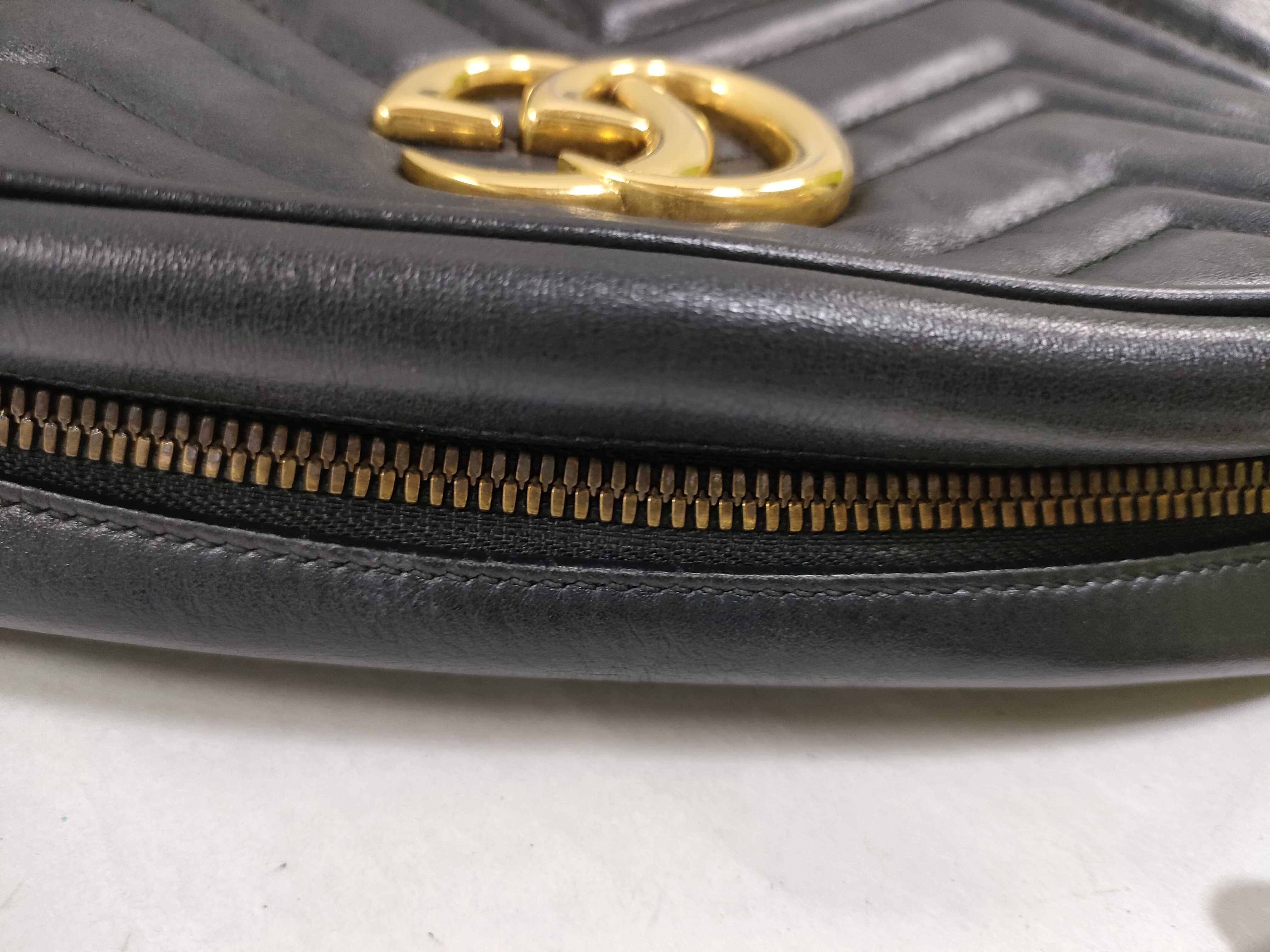 GG Marmont Leather Shoulder Bag, Black, 447632 (Shoulder Bag) — view 6