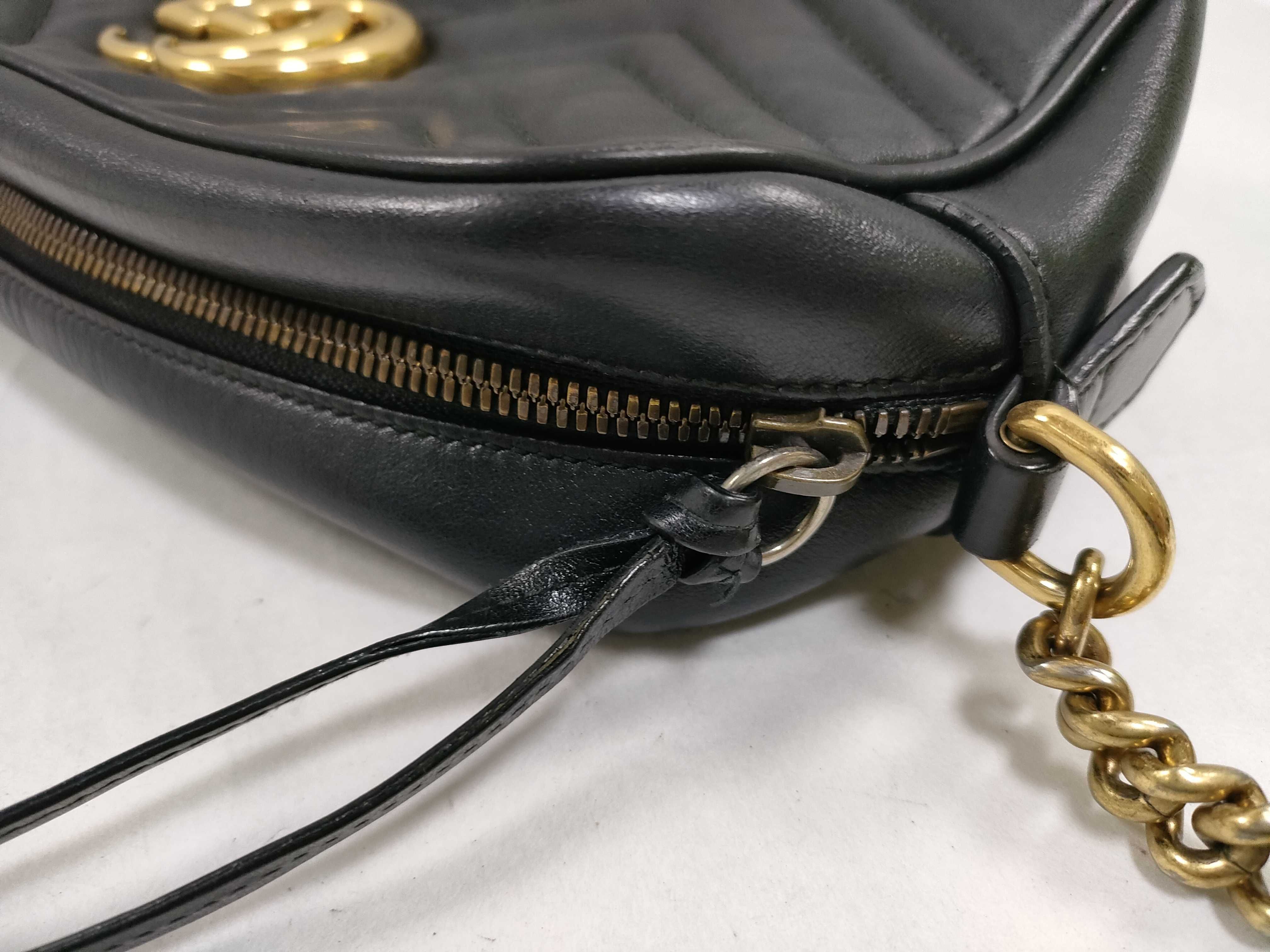 GG Marmont Leather Shoulder Bag, Black, 447632 (Shoulder Bag) — view 7