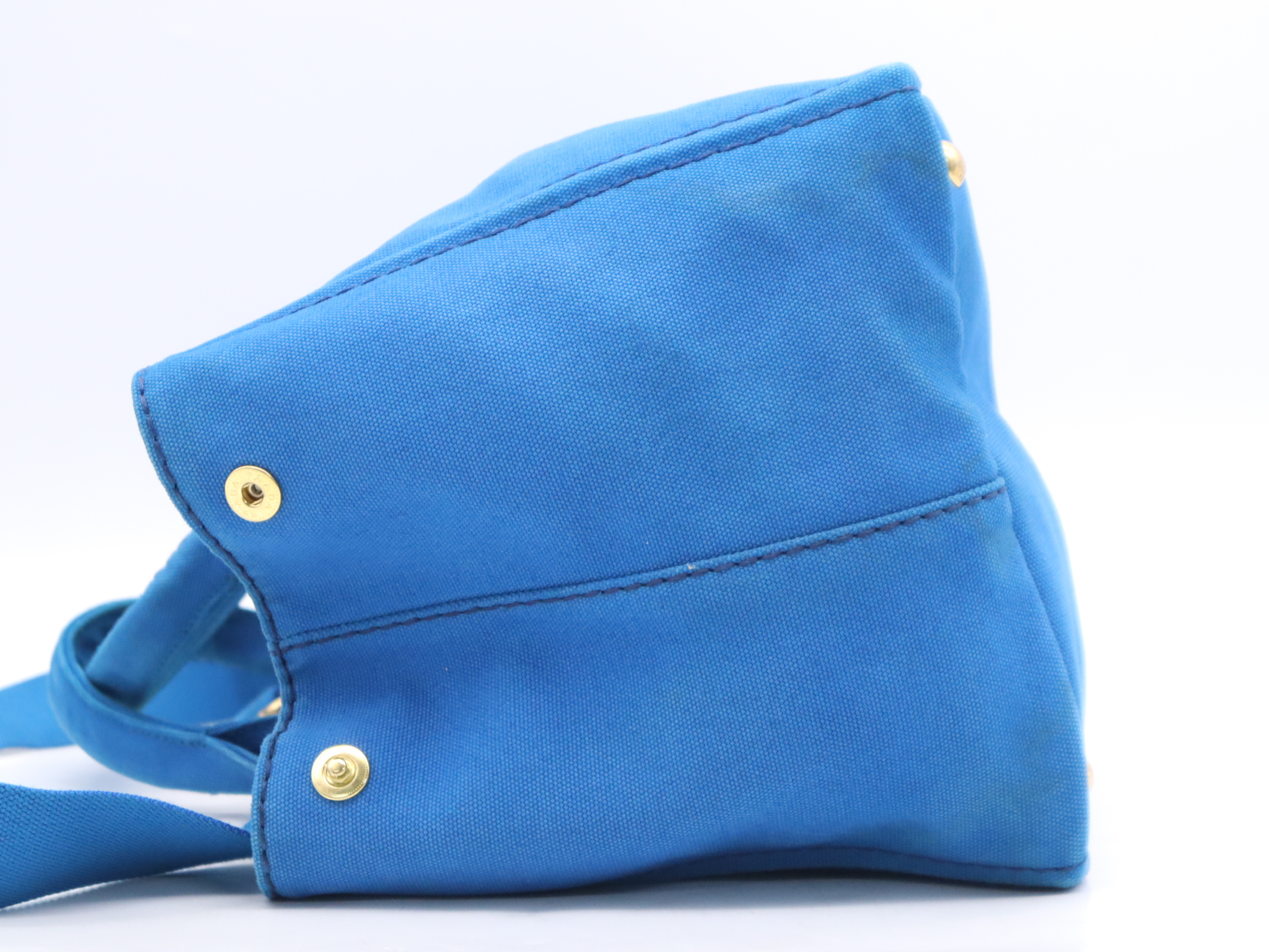 Canapa Tote Bag, Blue, with Shoulder Strap — view 3