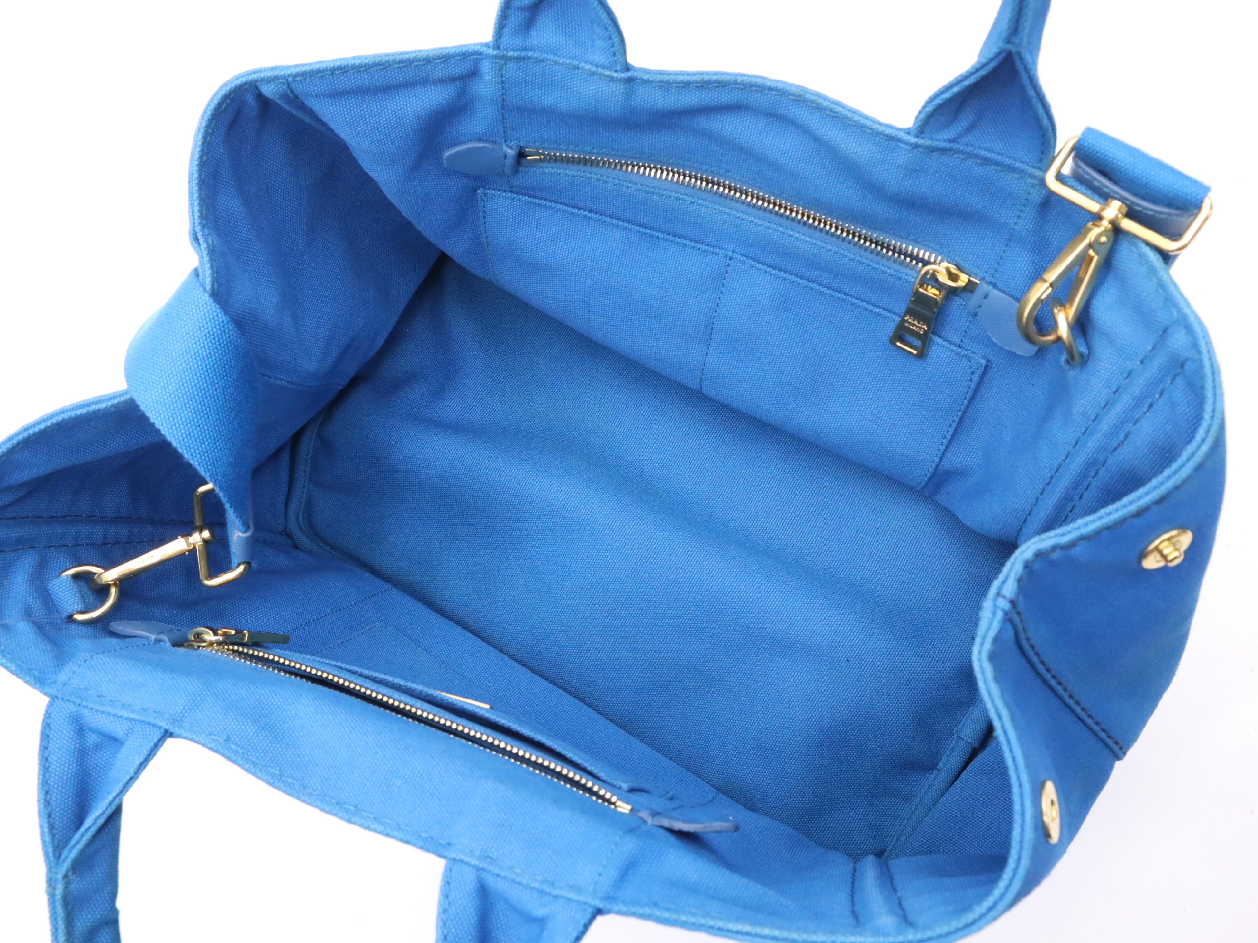 Canapa Tote Bag, Blue, with Shoulder Strap — view 10
