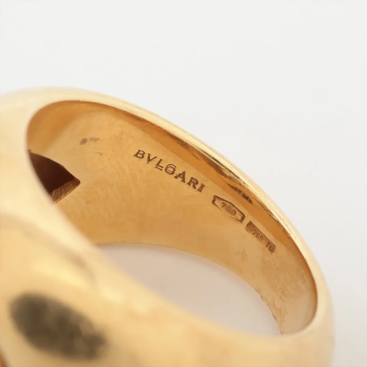 Abraccio Ring, 750 (Yellow Gold x White Gold), 14.3g, with holes and double brand engraving. — view 3