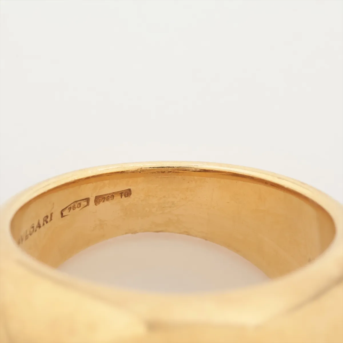 Abraccio Ring, 750 (Yellow Gold x White Gold), 14.3g, with holes and double brand engraving. — view 4