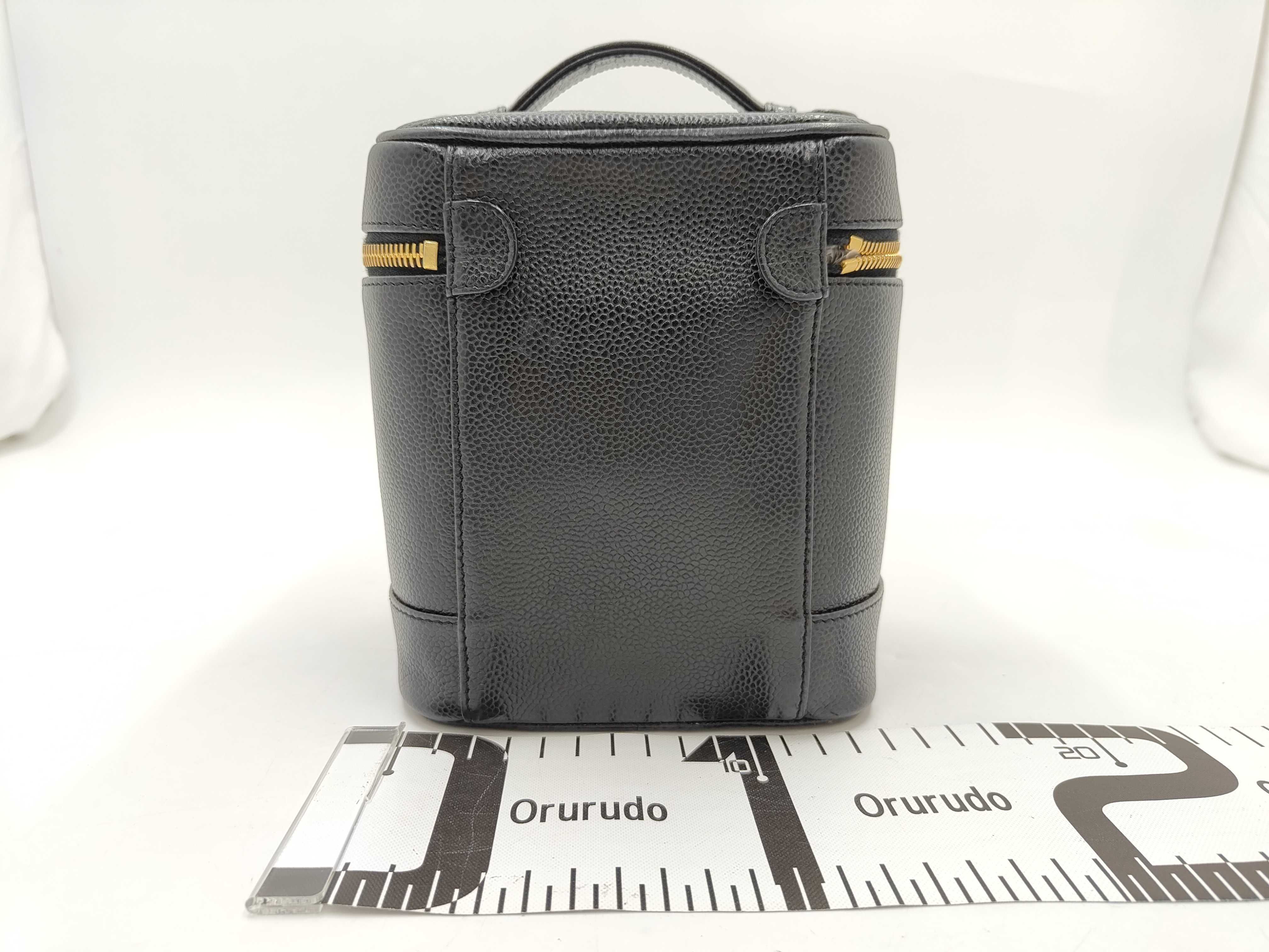 Caviar Skin Vanity Bag, Black, Series 6 — view 2