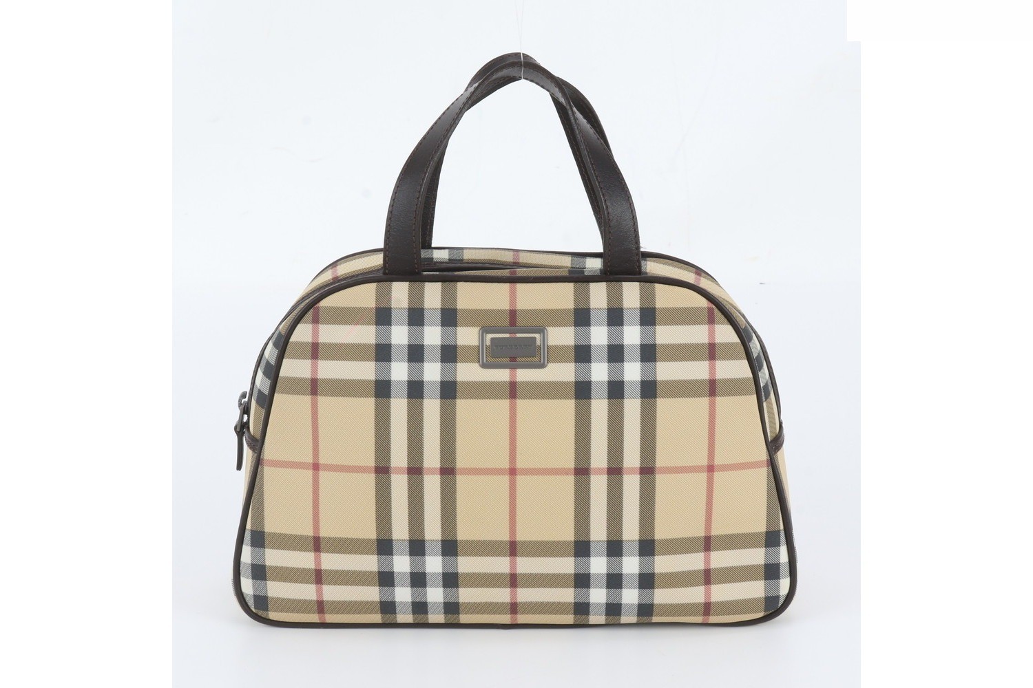 Nova Check Leather Tote Bag