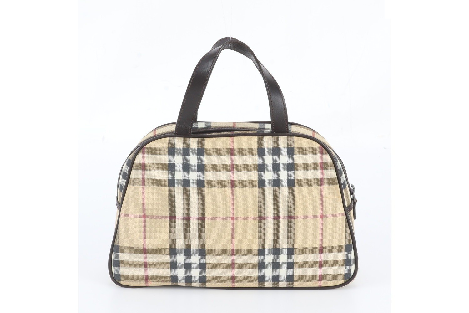 Nova Check Leather Tote Bag — view 3