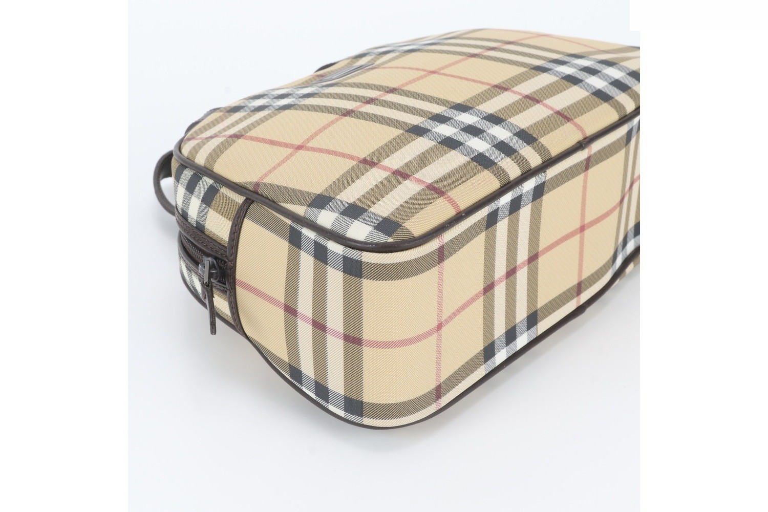 Nova Check Leather Tote Bag — view 5