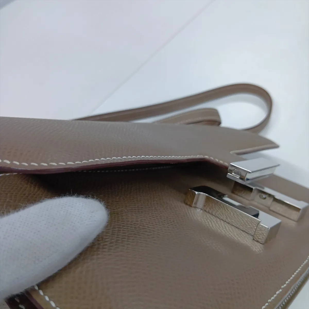 [Individually packaged] Hermes Constance Elan Miroir Veau Epsom Etoupe Silver Hardware W:2024 with mirror — view 15