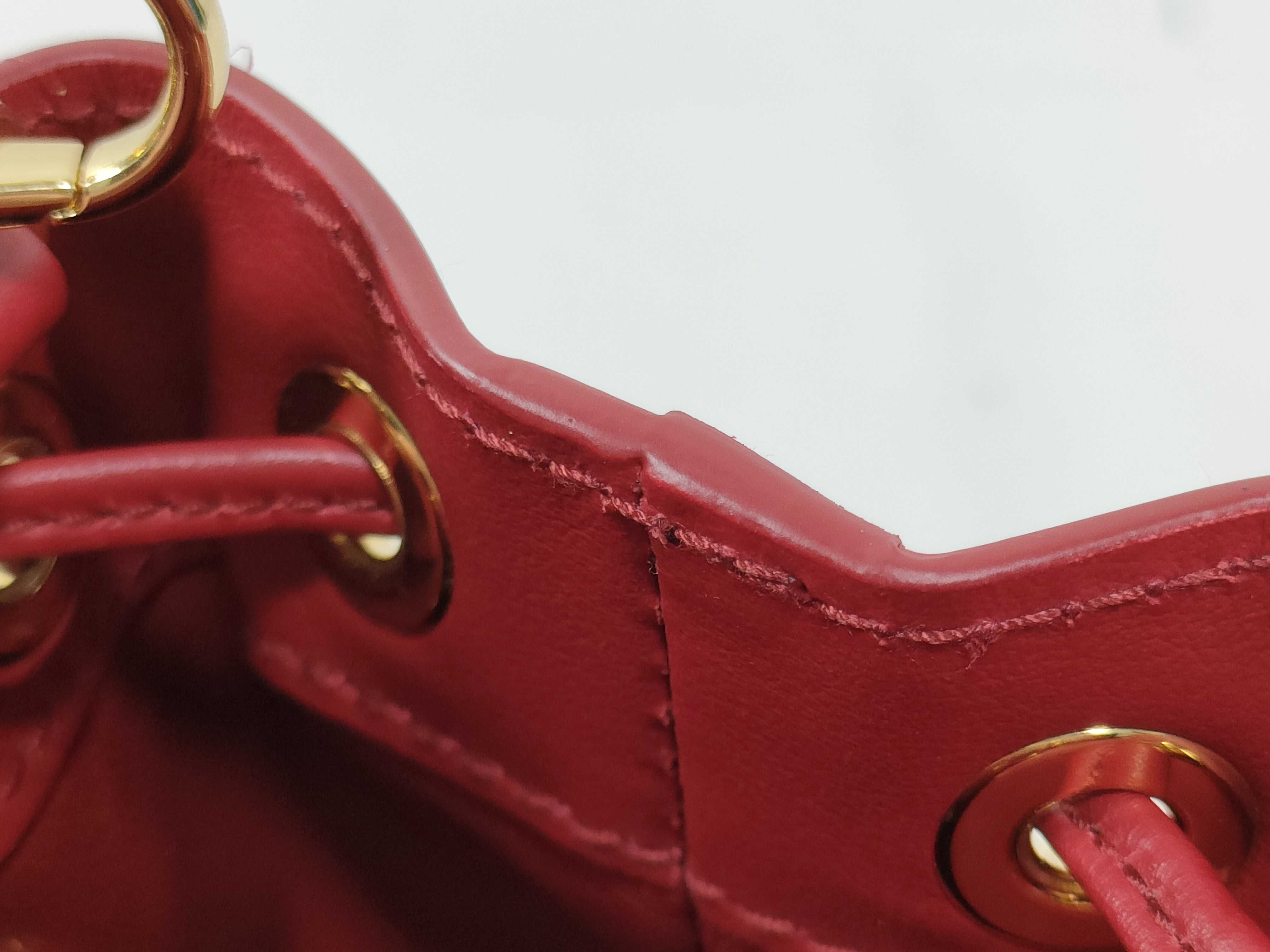 patent leather chain shoulder bag, red, 1NR016 (shoulder bag) — view 10