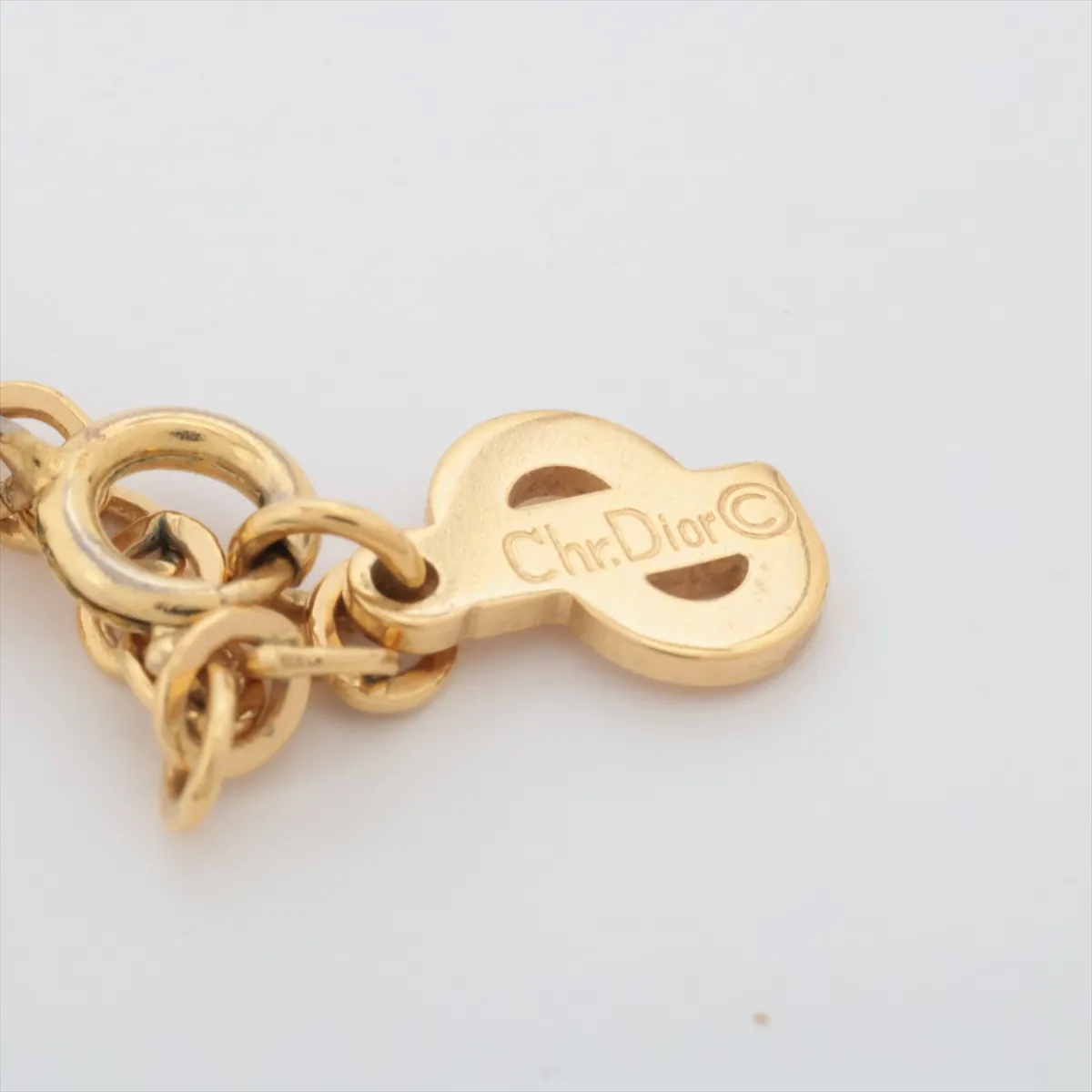 Heart Necklace, GP x Rhinestone, Gold. Shows — view 4