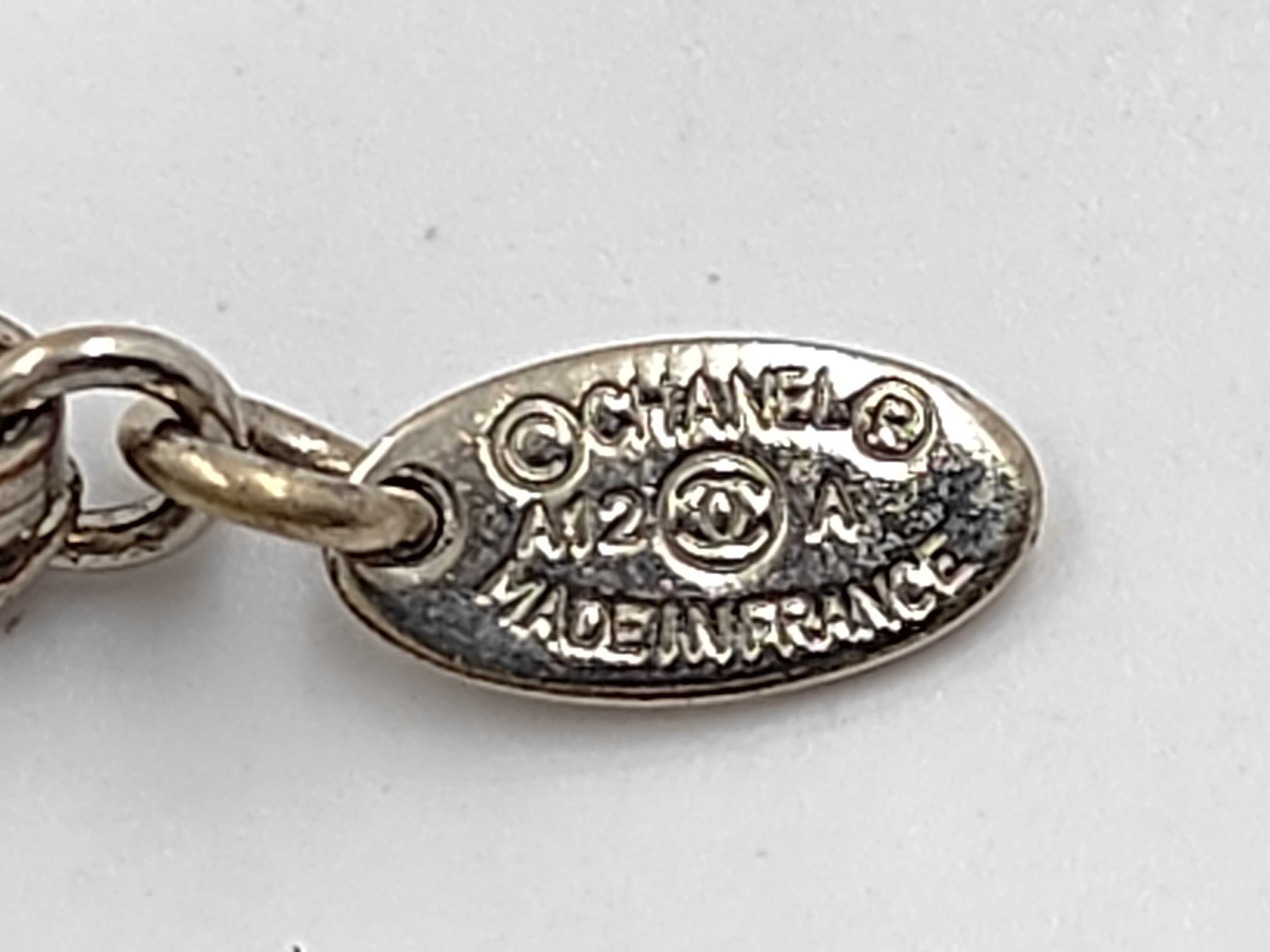 necklace, Coco Mark, rhinestone, silver, A12A necklace — view 5