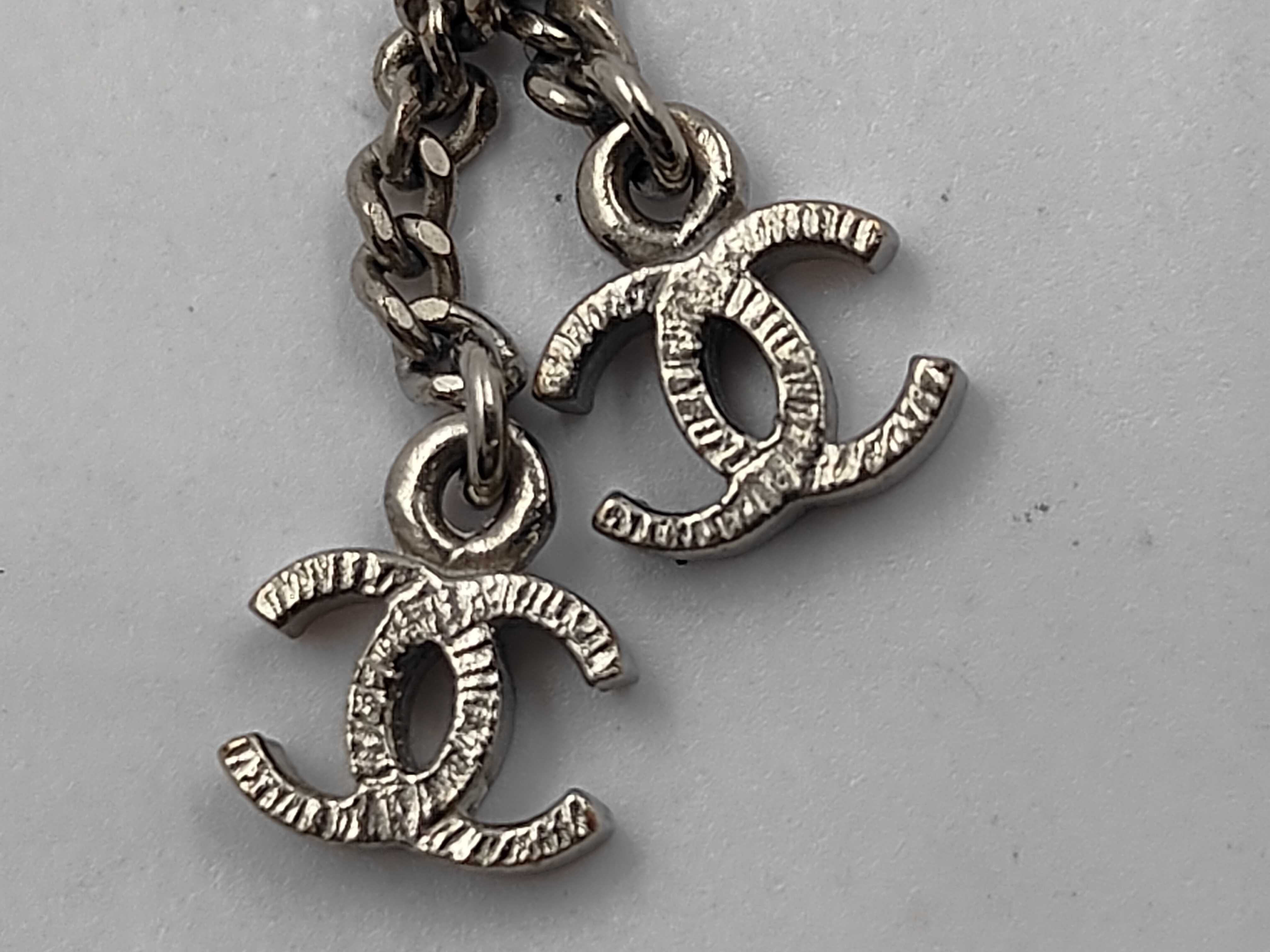 necklace, Coco Mark, rhinestone, silver, A12A necklace — view 10