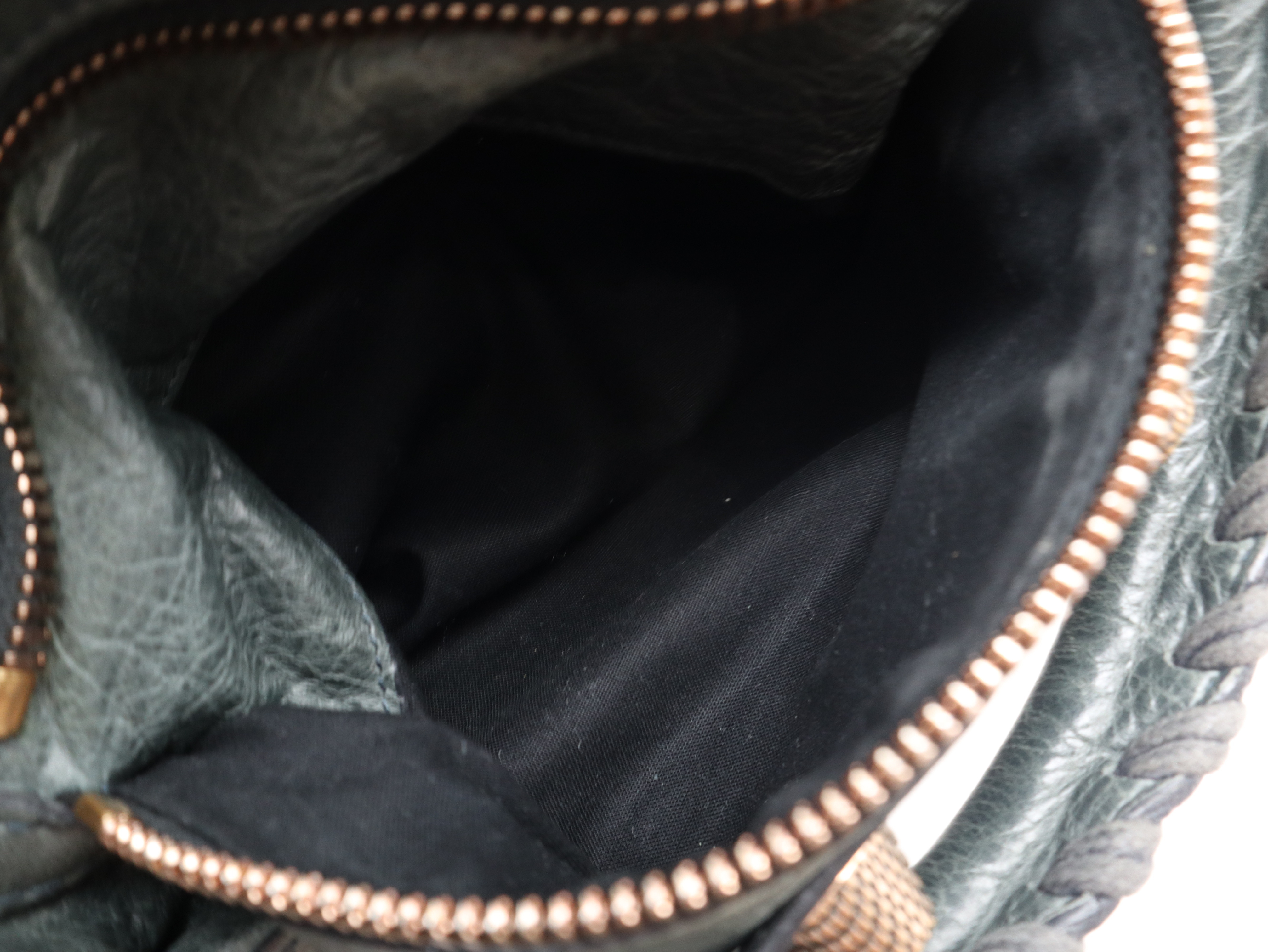 173084 Leather The Giant City 2-Way Handbag, Gray, with Shoulder Strap — view 15