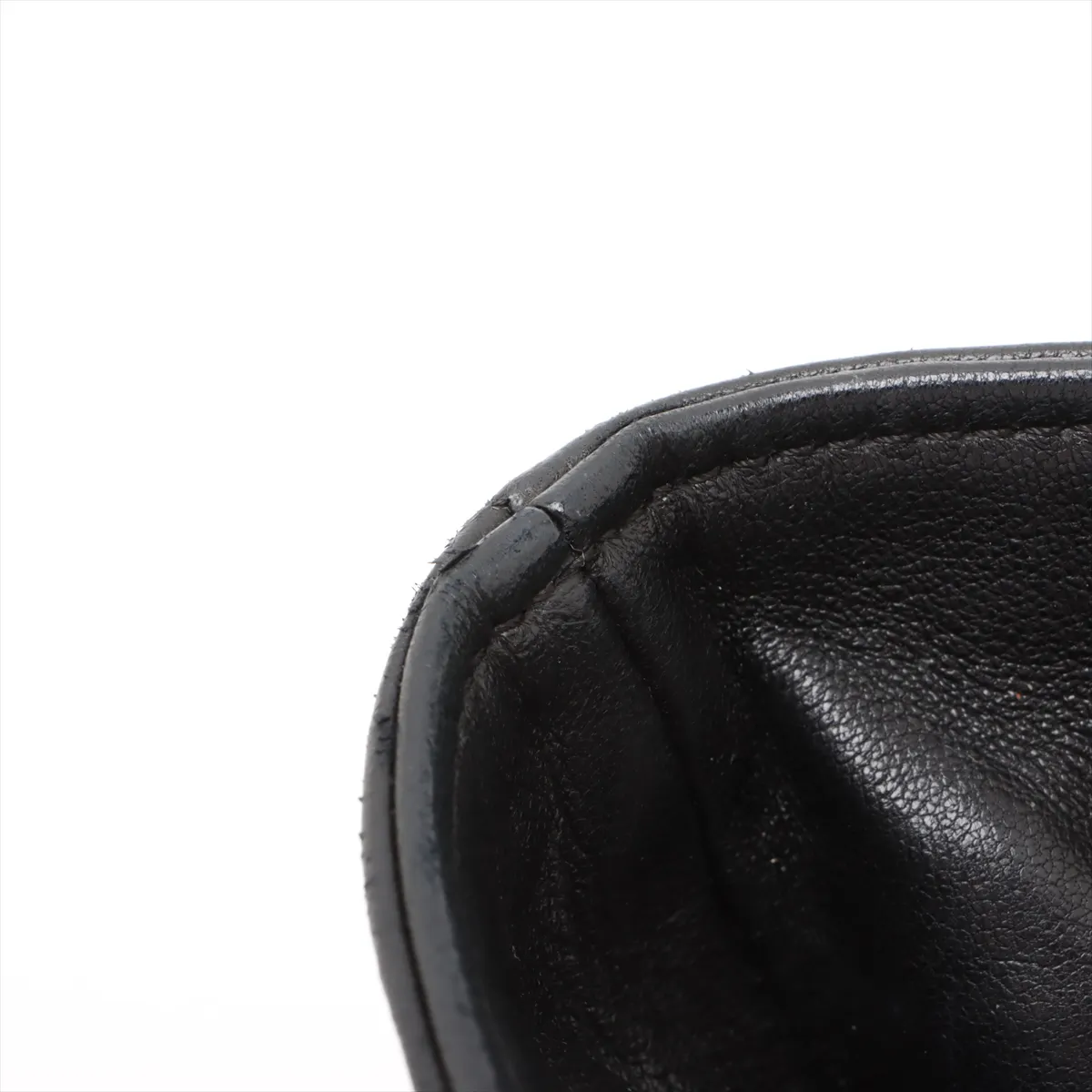 Cocomark Leather Chain Tote Bag Black Silver Hardware 12683597 No. 12 — view 13