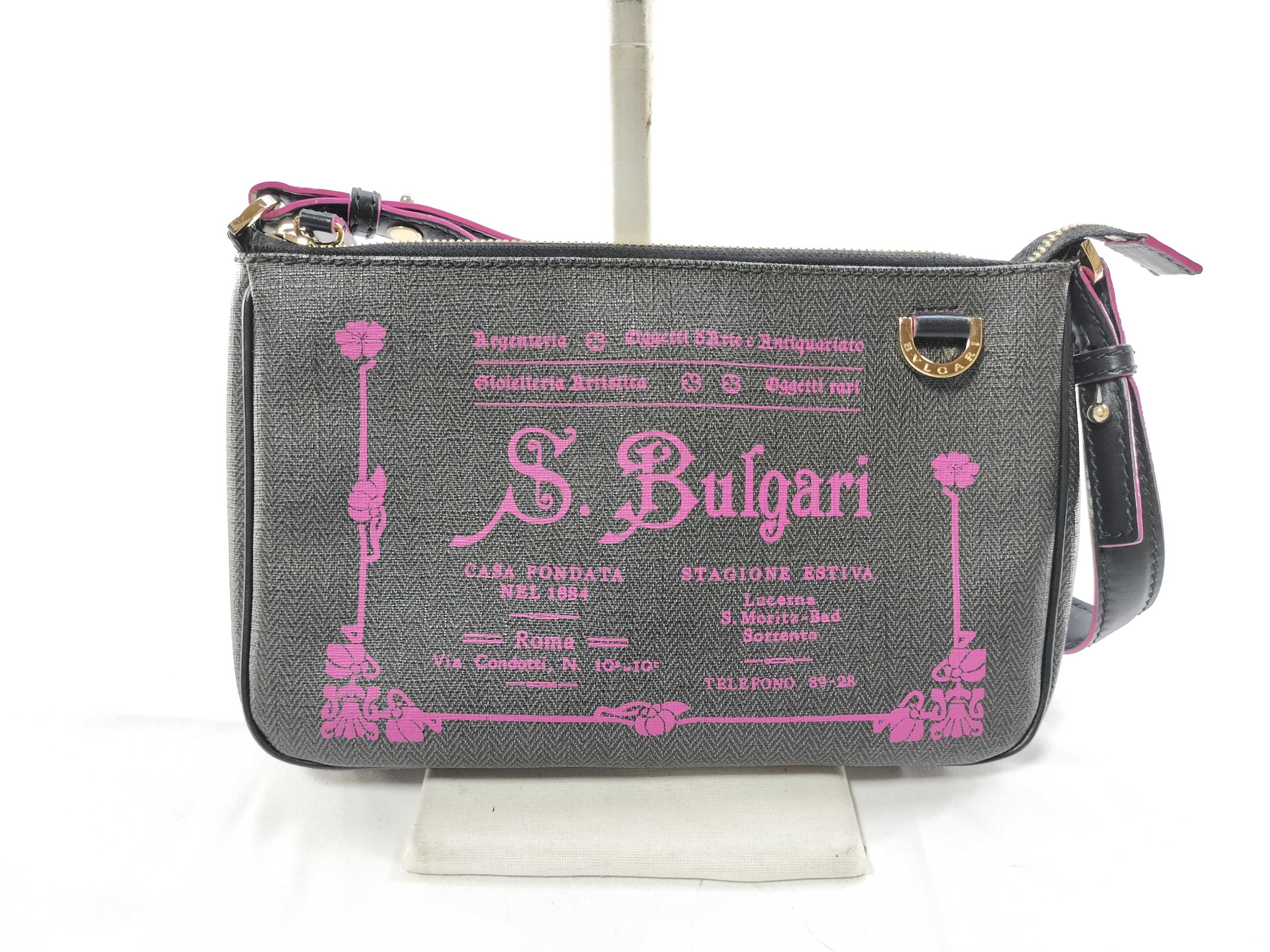 S.Bulgari Shoulder Pouch PVC Shoulder Bag