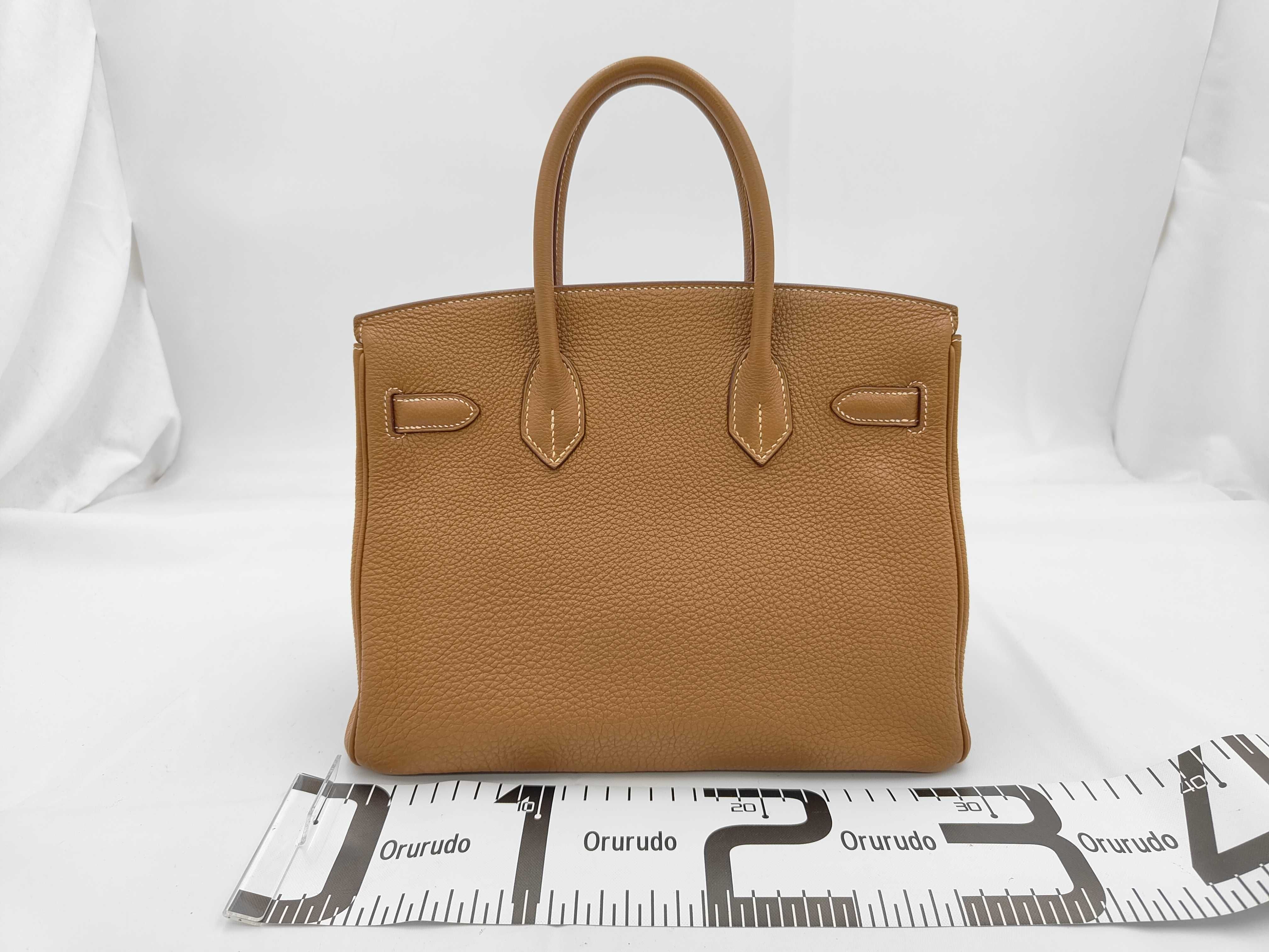 Birkin 30 Gold Togo Handbag — view 2
