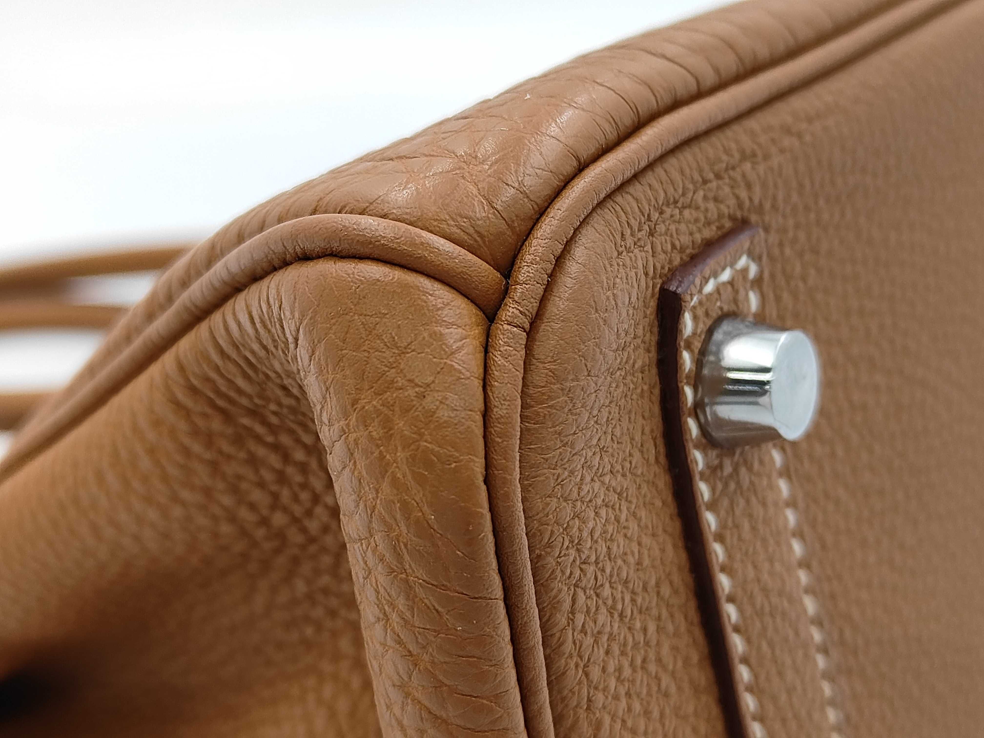 Birkin 30 Gold Togo Handbag — view 6