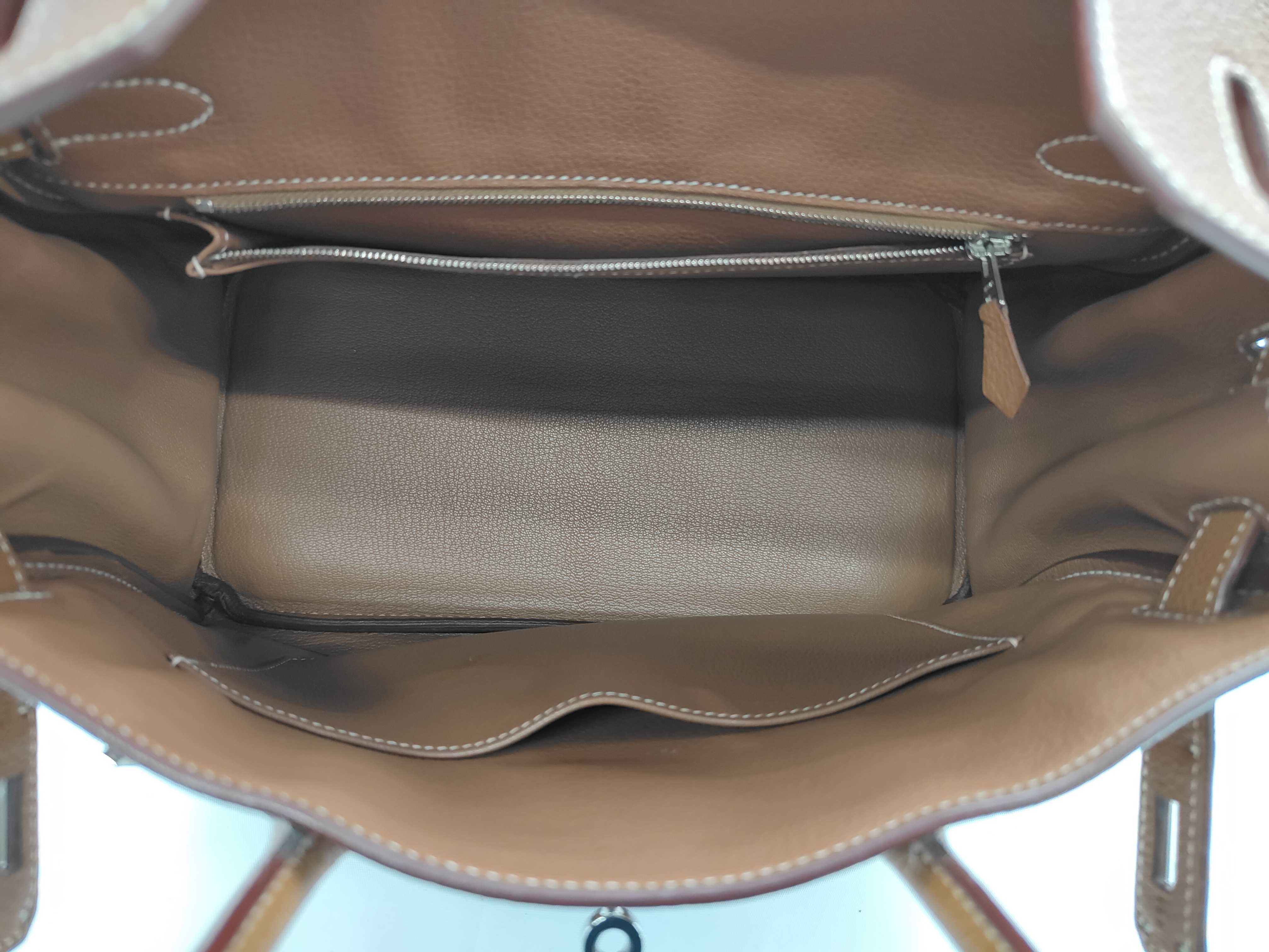 Birkin 30 Gold Togo Handbag — view 8