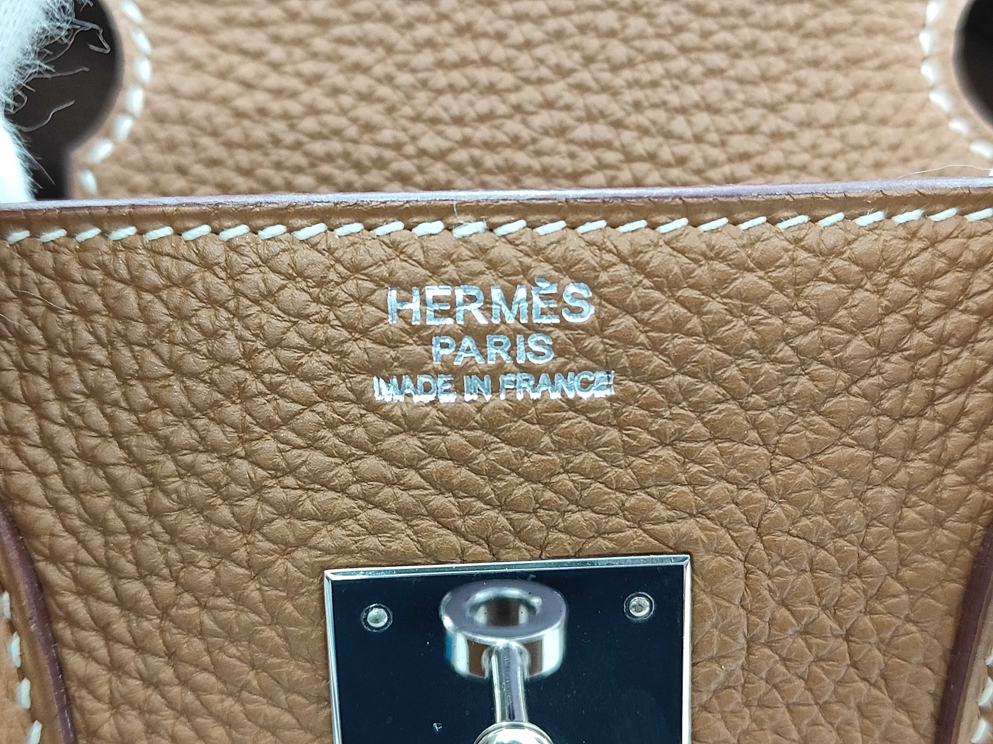 Birkin 30 Gold Togo Handbag — view 10