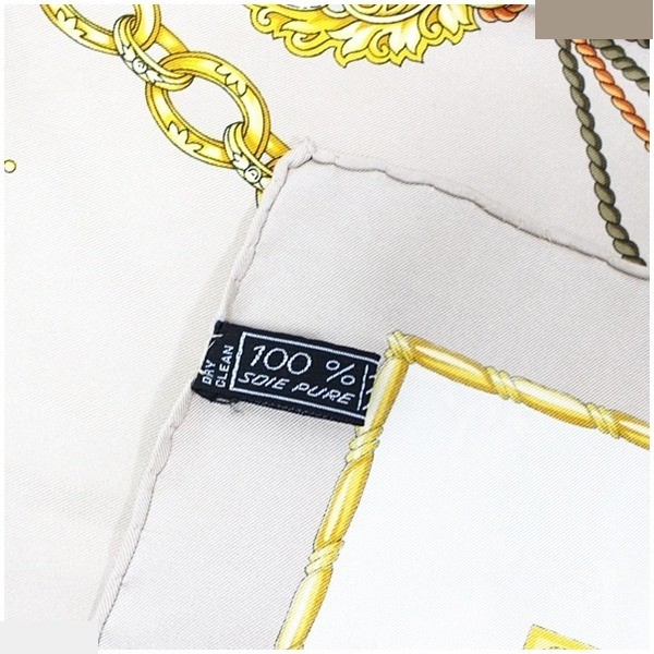 silk scarf with tags — view 4