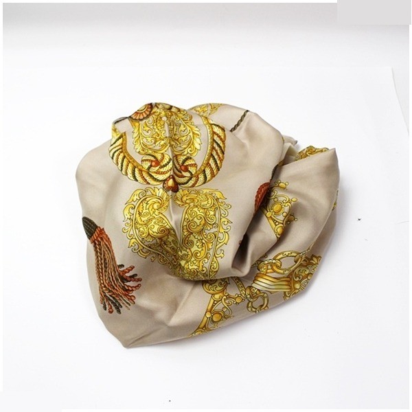silk scarf with tags — view 6
