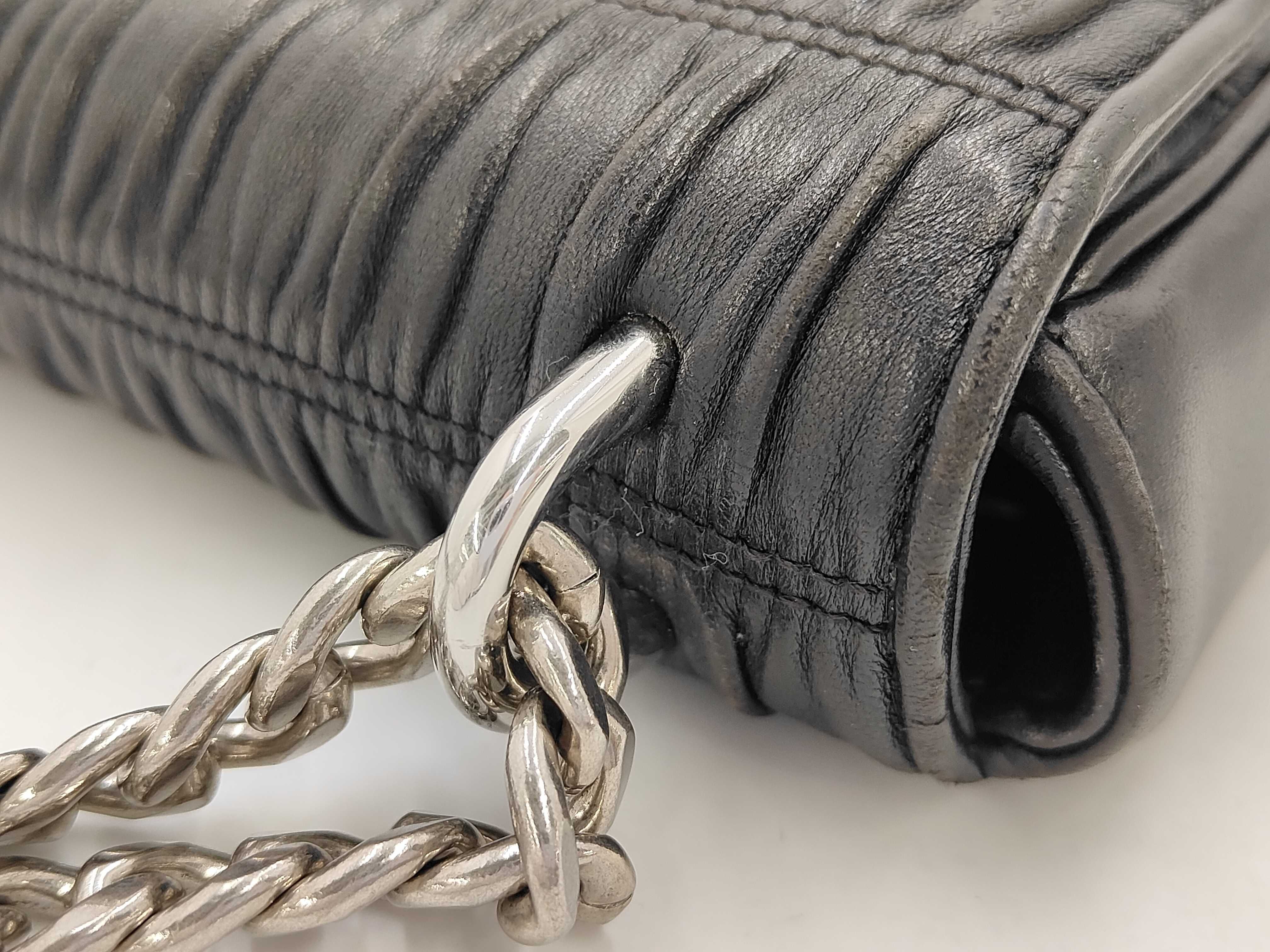 Leather Black Shoulder Bag — view 5
