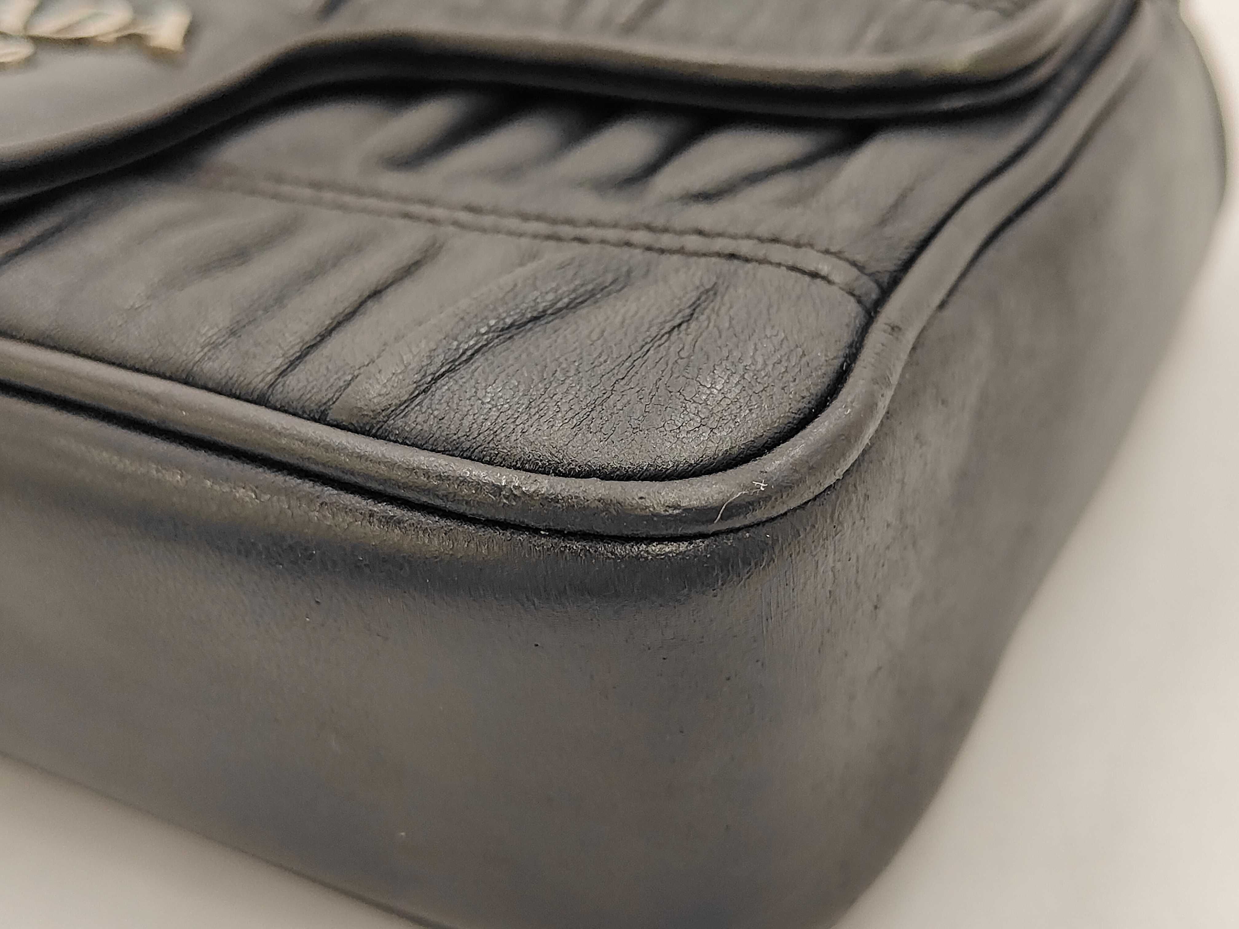 Leather Black Shoulder Bag — view 6
