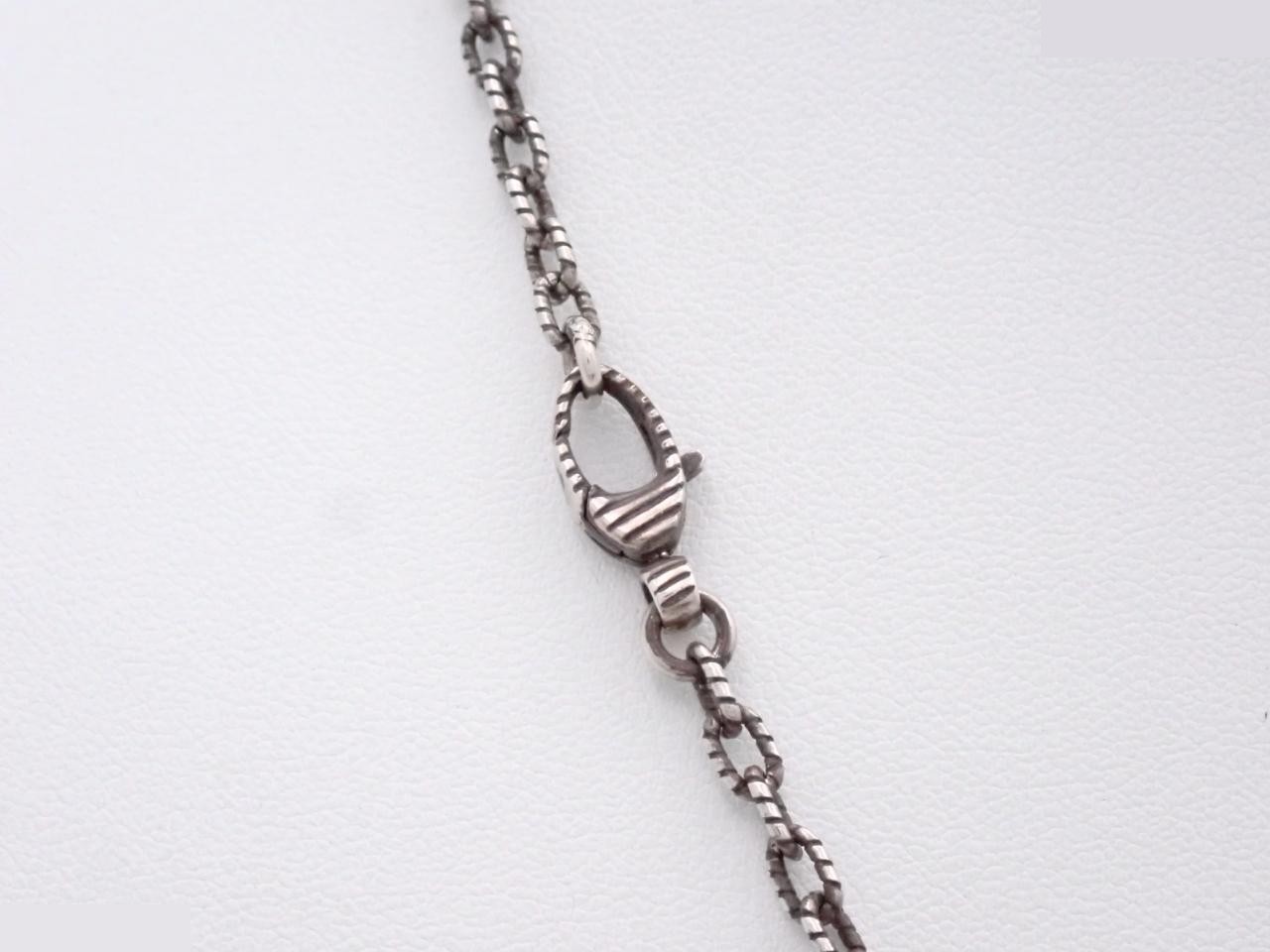 Interlocking Necklace, Silver, Arabesque Design, 925 Sterling Silver / 18.0g — view 2