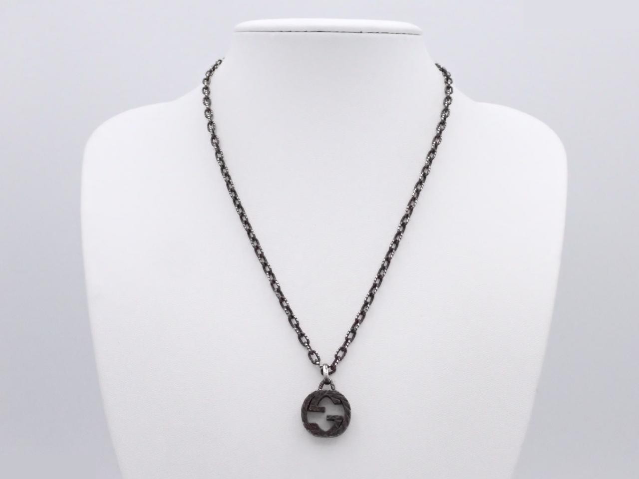 Interlocking Necklace, Silver, Arabesque Design, 925 Sterling Silver / 18.0g — view 3