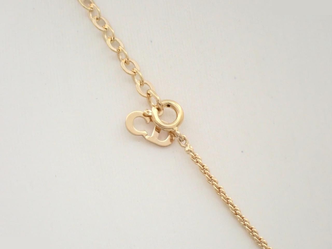 CD logo, gold (GP), 44cm chain. — view 2
