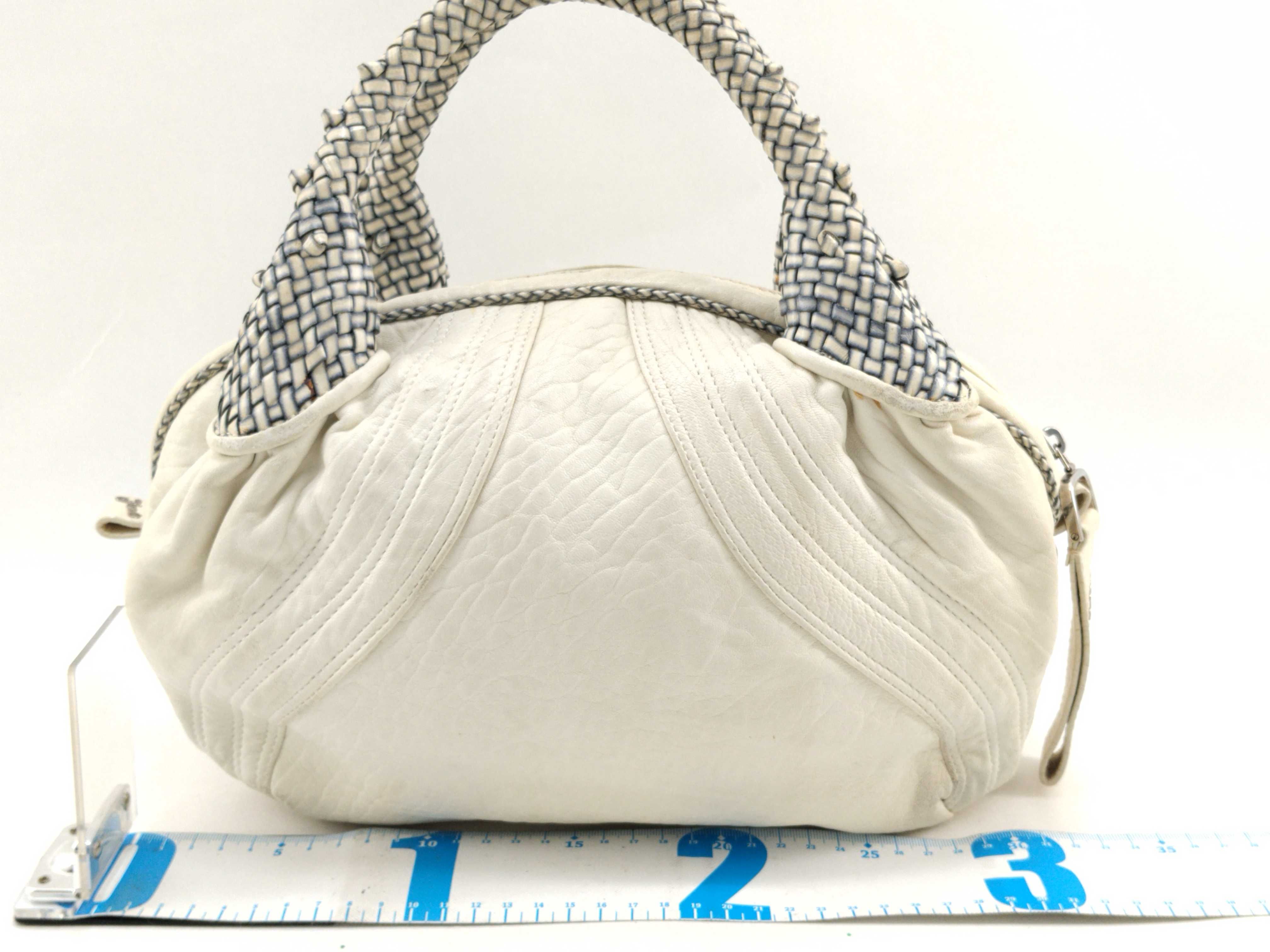 Leather Handbag, White Handbag — view 2
