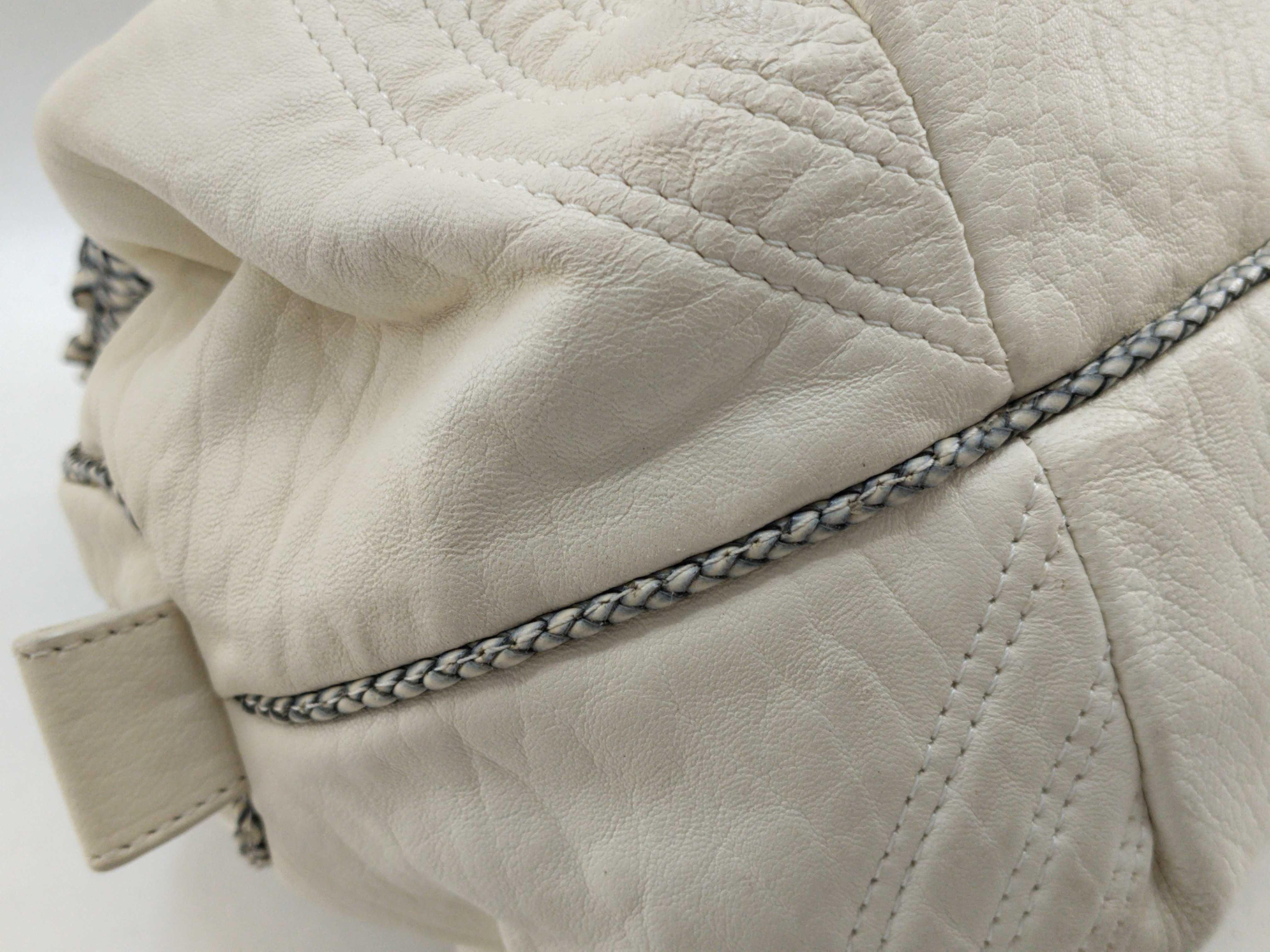 Leather Handbag, White Handbag — view 4