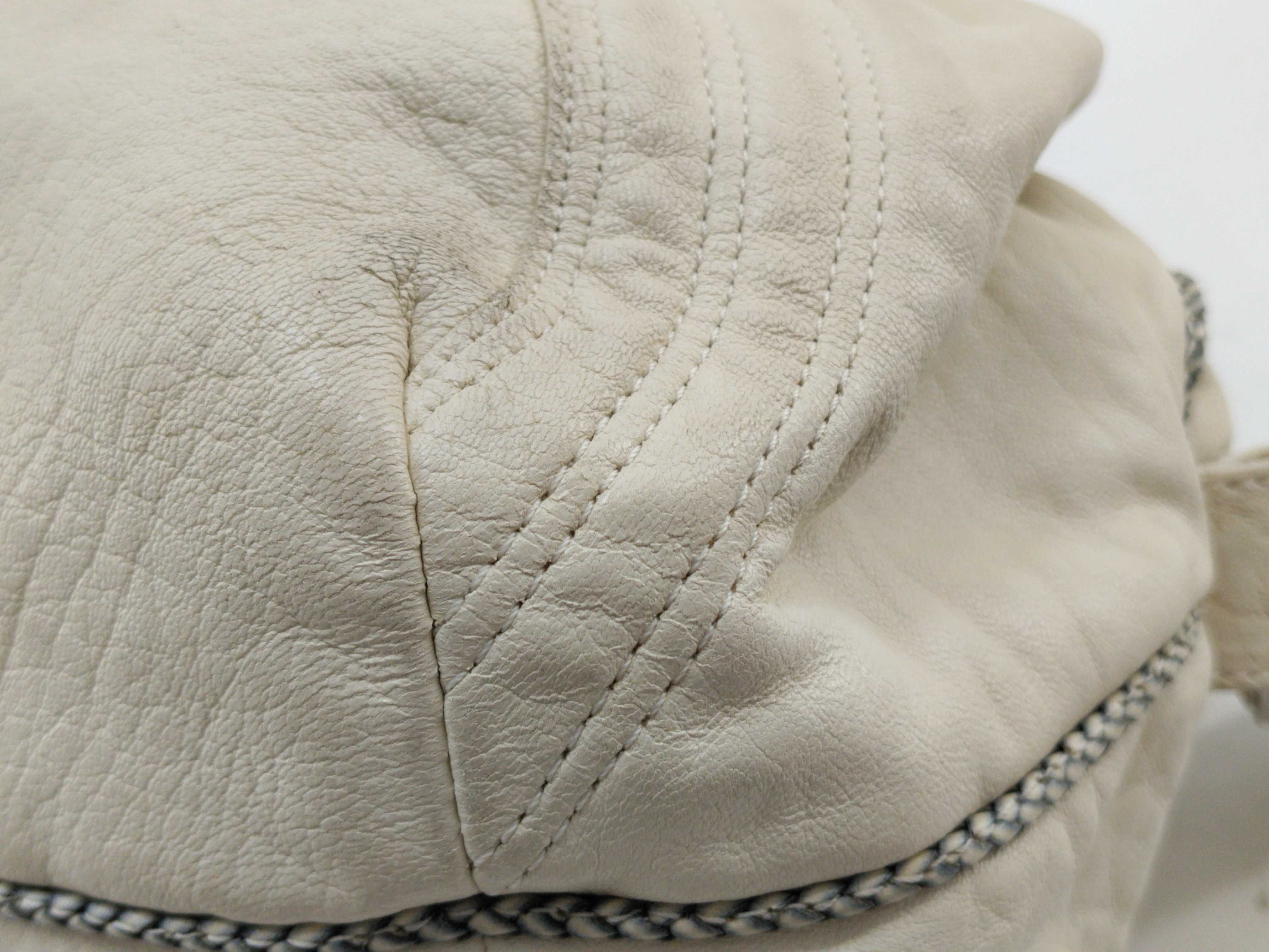 Leather Handbag, White Handbag — view 5