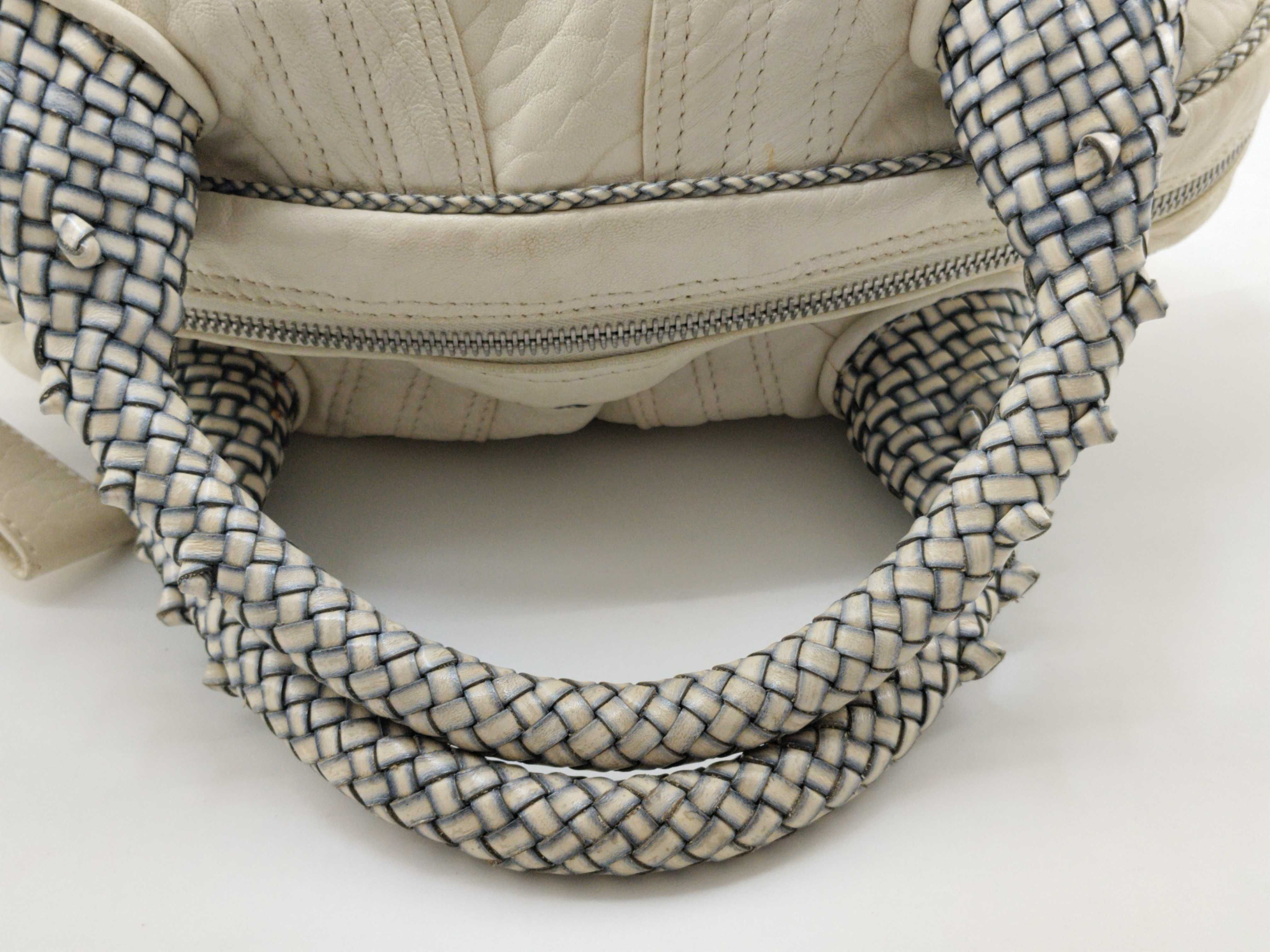 Leather Handbag, White Handbag — view 7