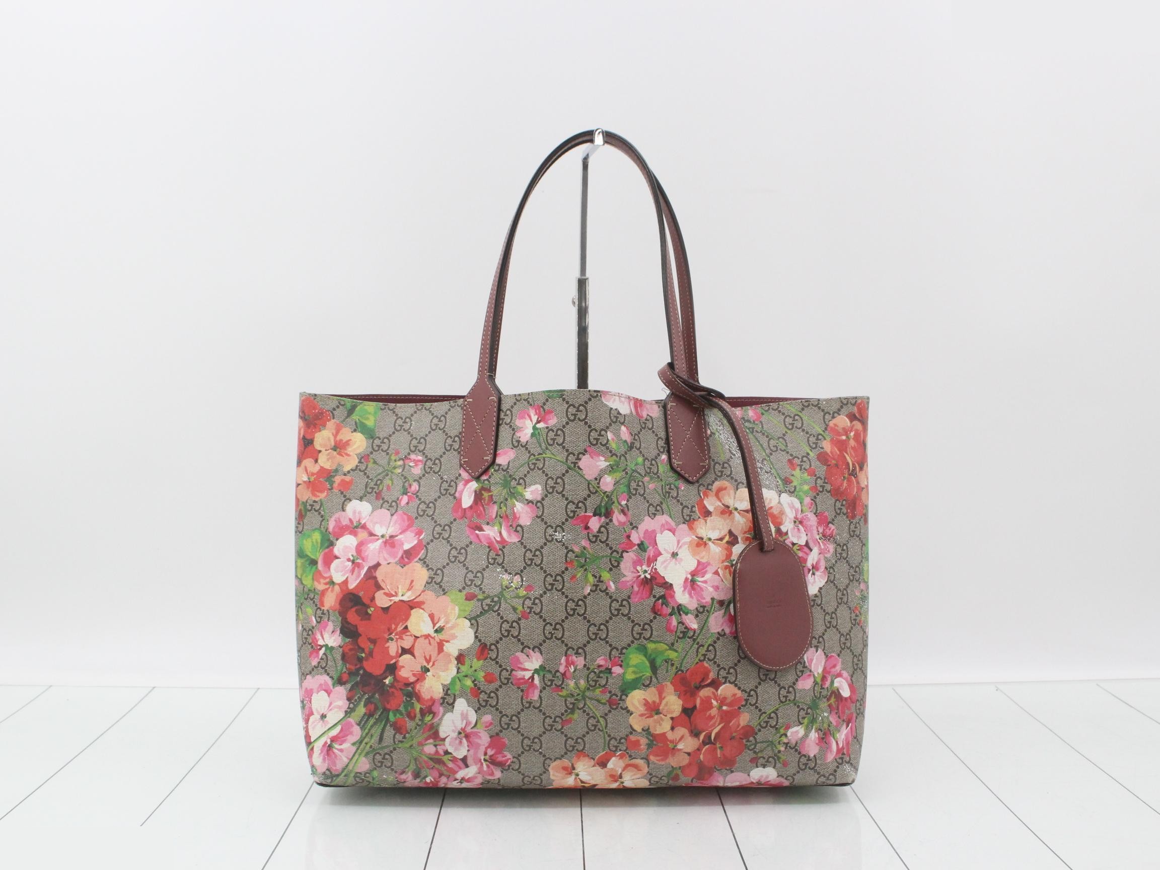 GG Supreme GG Blooms Reversible Tote Bag