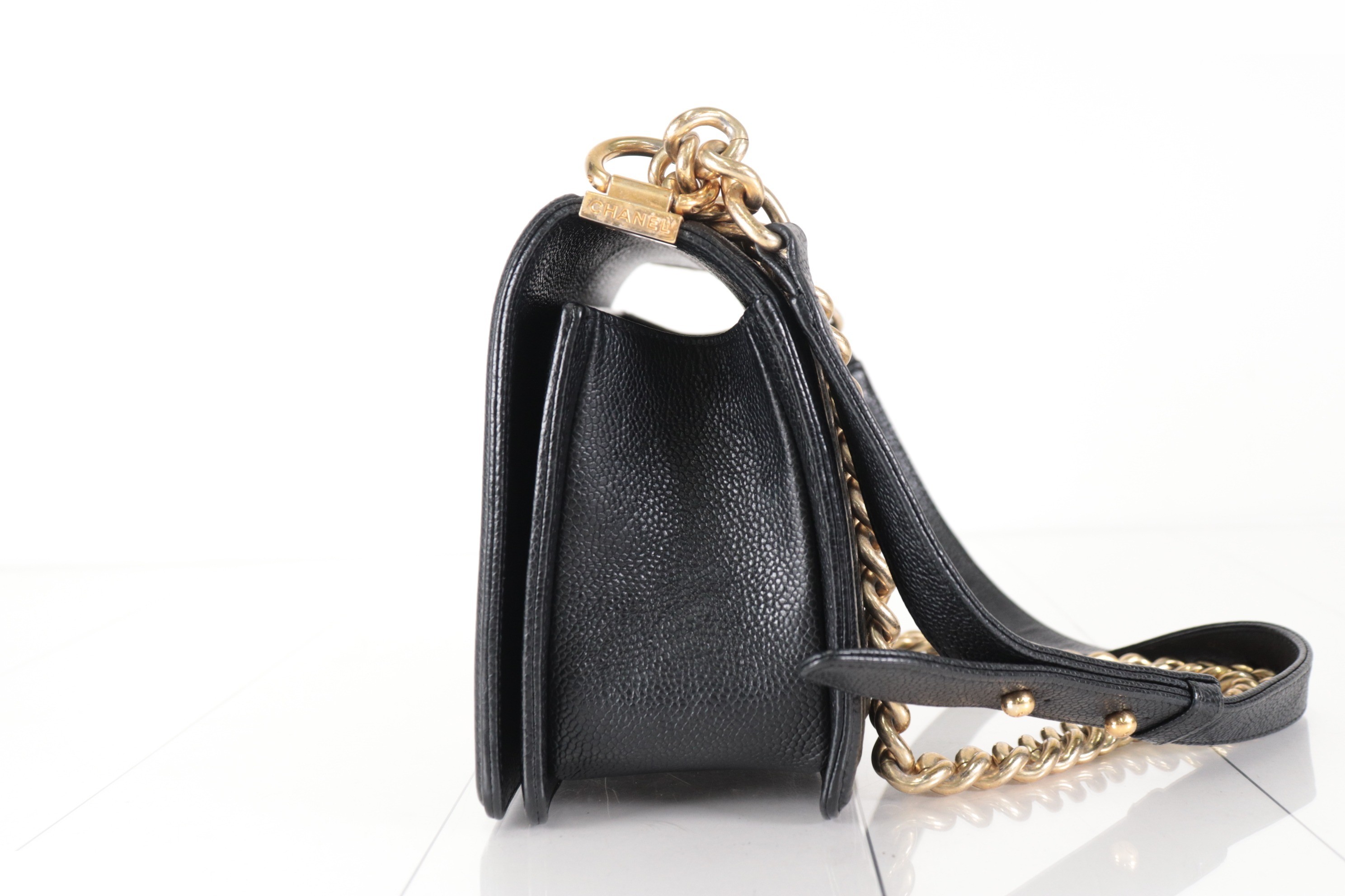Boy Chanel Caviar Chain Shoulder Bag, serial number 23 — view 5