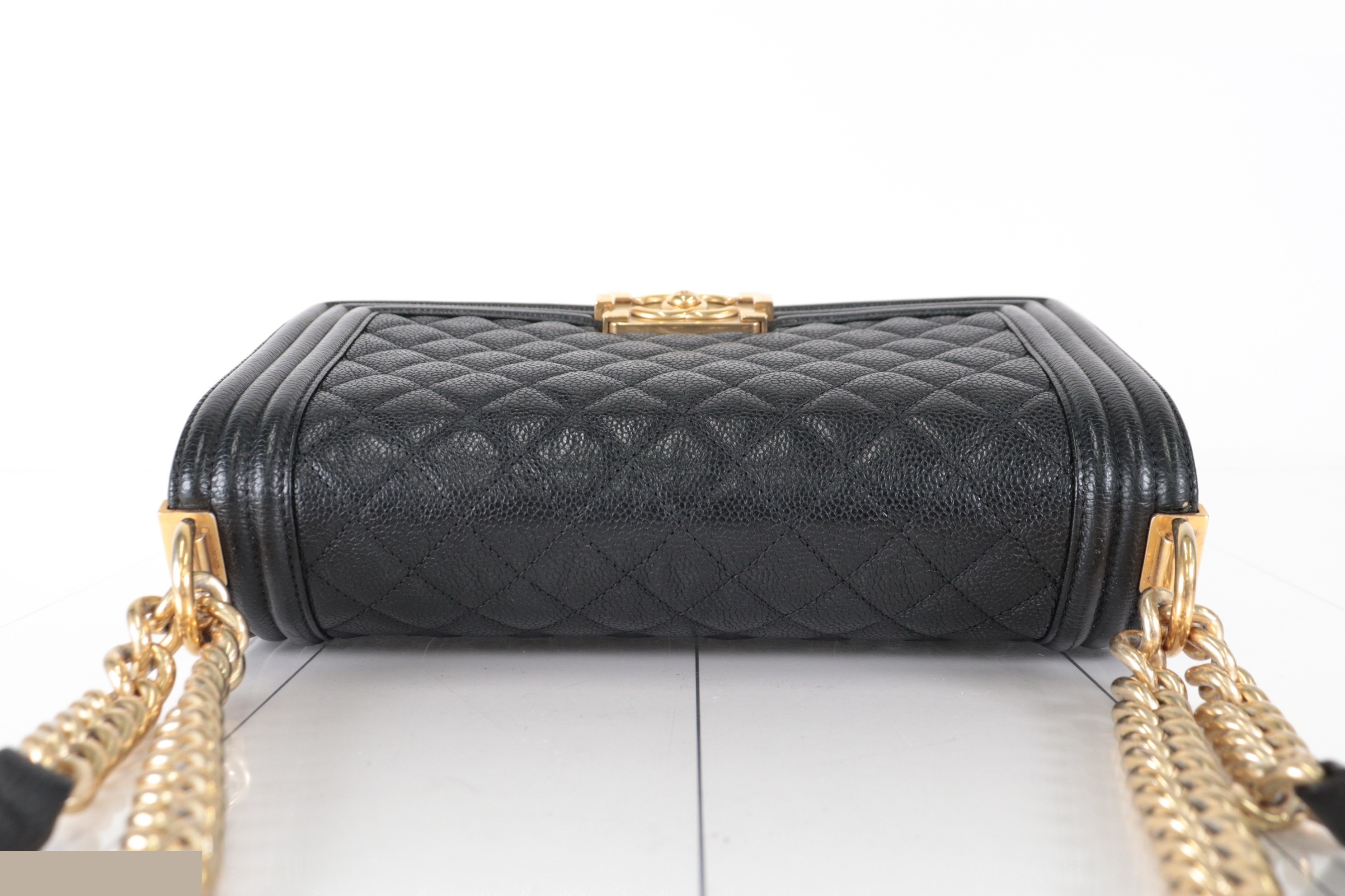 Boy Chanel Caviar Chain Shoulder Bag, serial number 23 — view 6