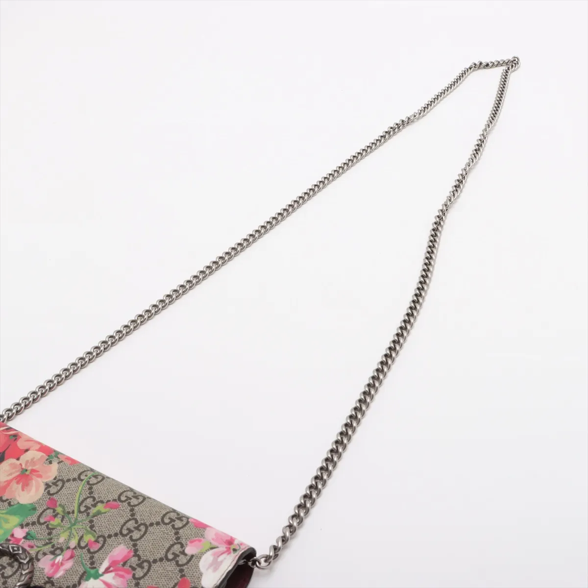 GG Supreme PVC x Leather Chain Wallet Beige 401231 — view 5