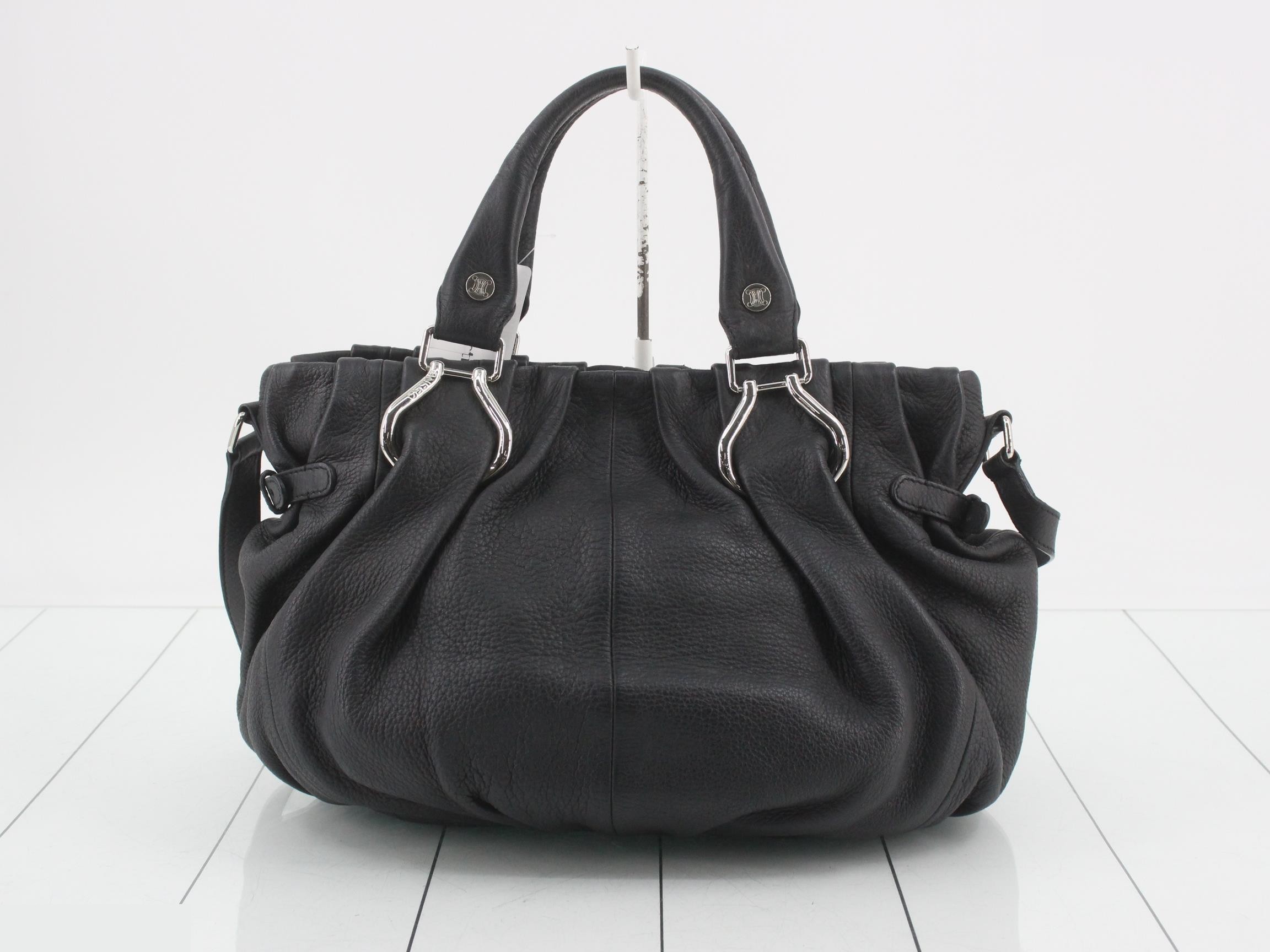 Leather 2-way bag with shoulder strap — view 2