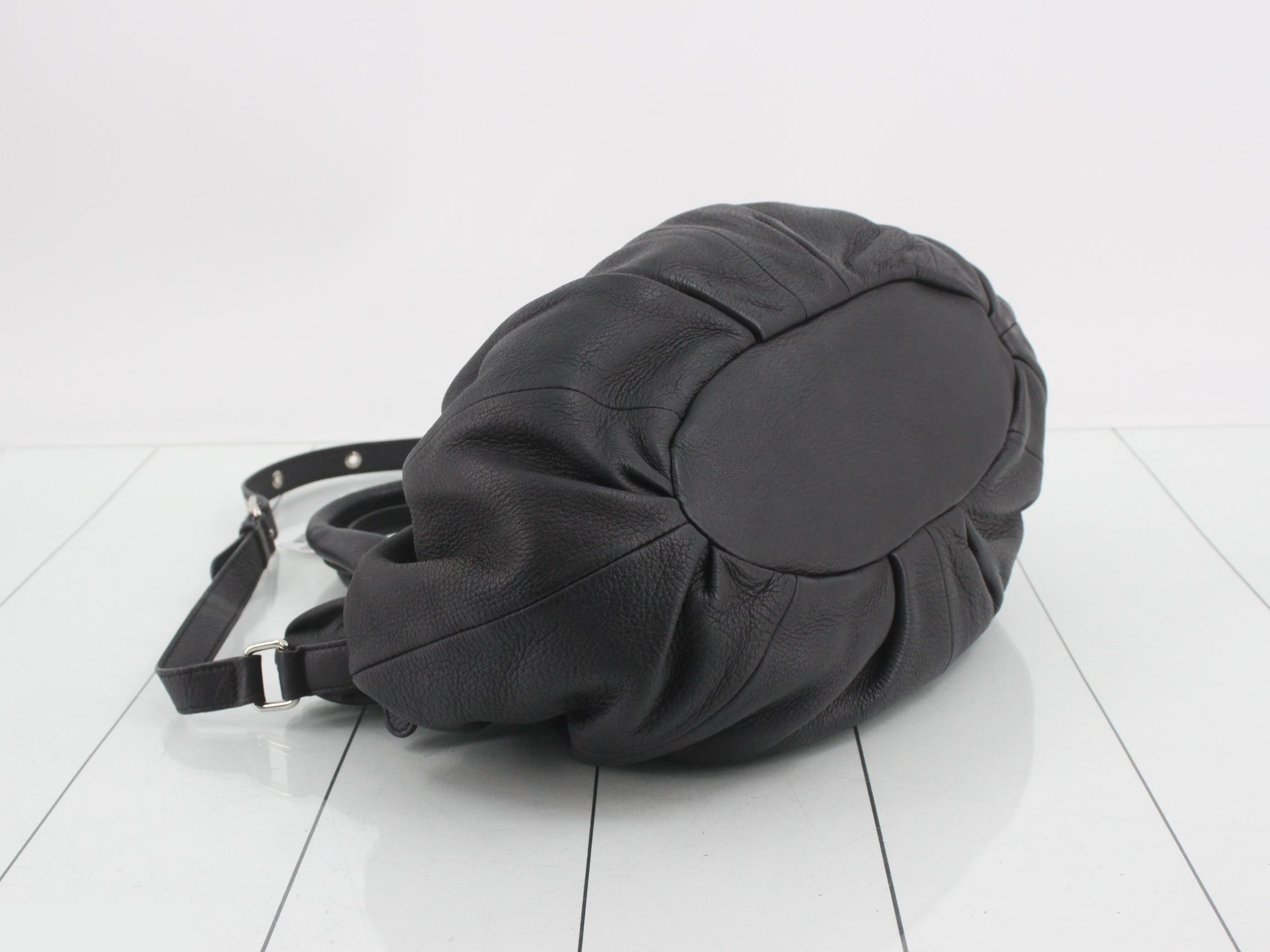 Leather 2-way bag with shoulder strap — view 5