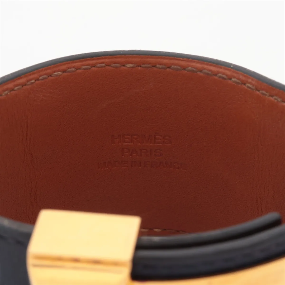 Collier de Chien O:2011 Bracelet GP x Leather Navy x Gold — view 4