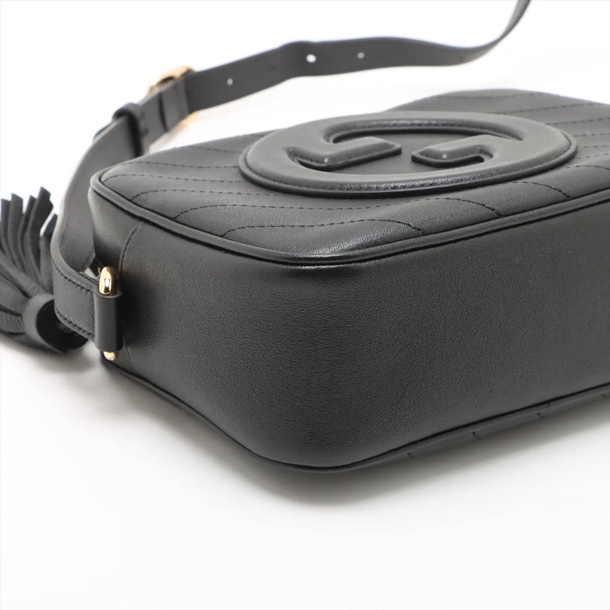 Blondie Leather Shoulder Bag, Black, 742360 — view 4