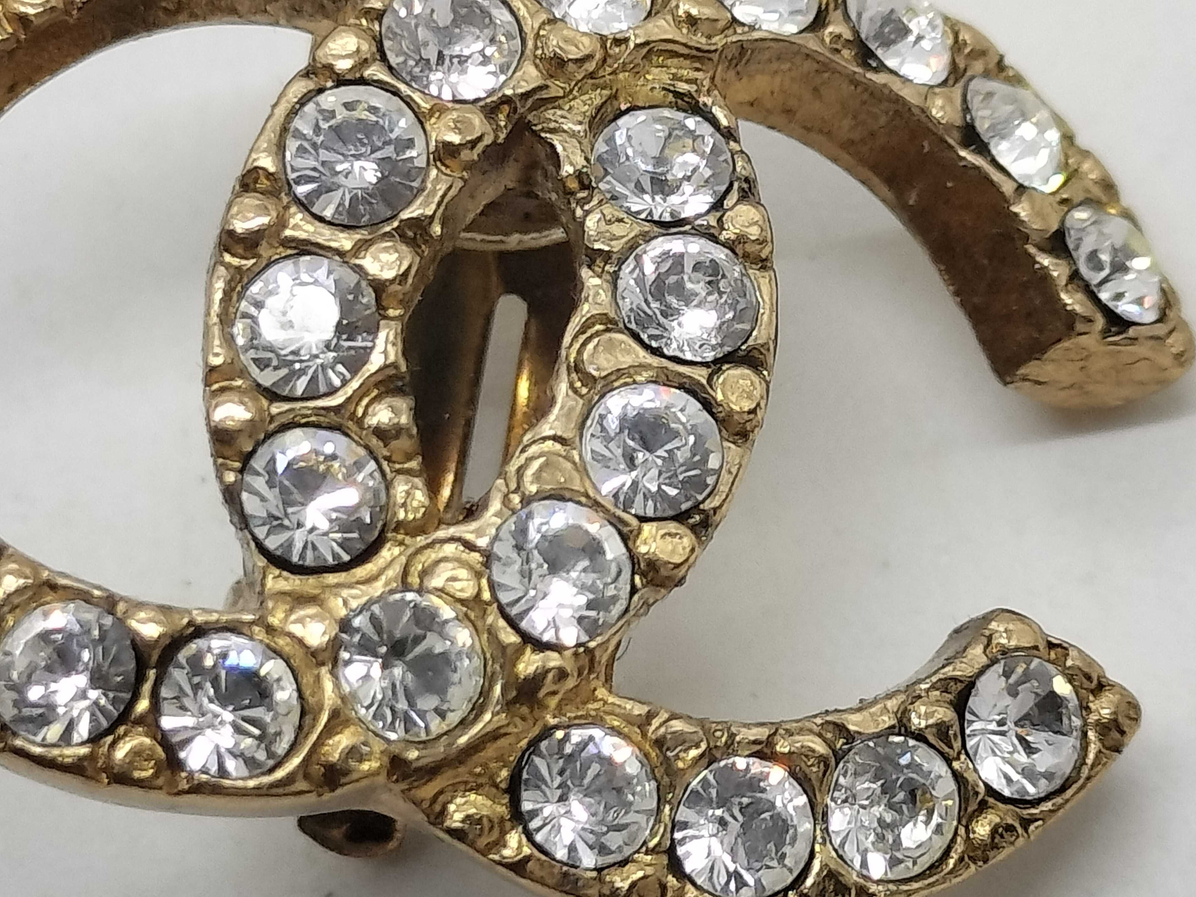 02A Coco Mark Rhinestone Earrings — view 2