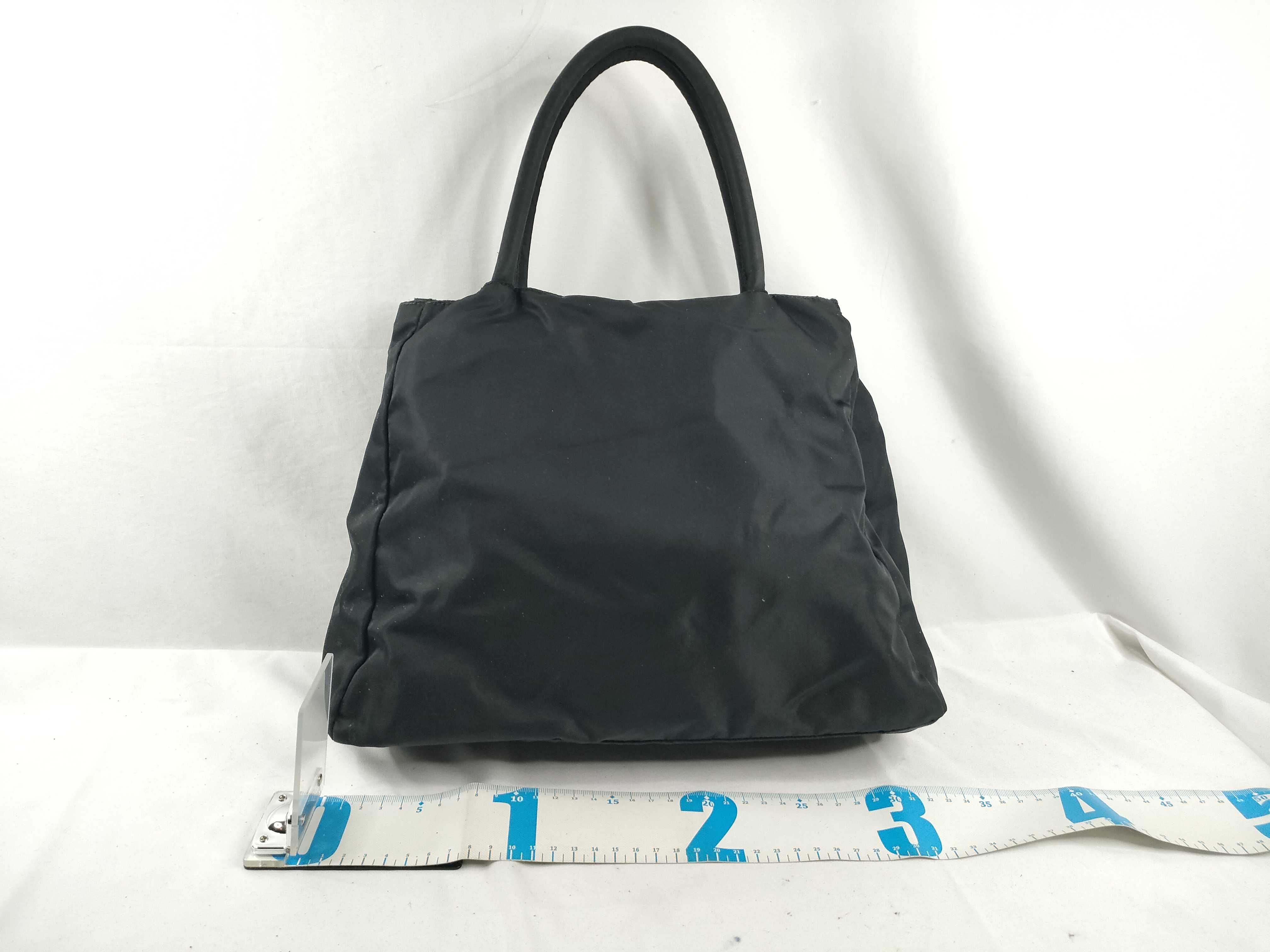 Nylon Prada Triangle Logo Nylon Tote Bag Handbag — view 2