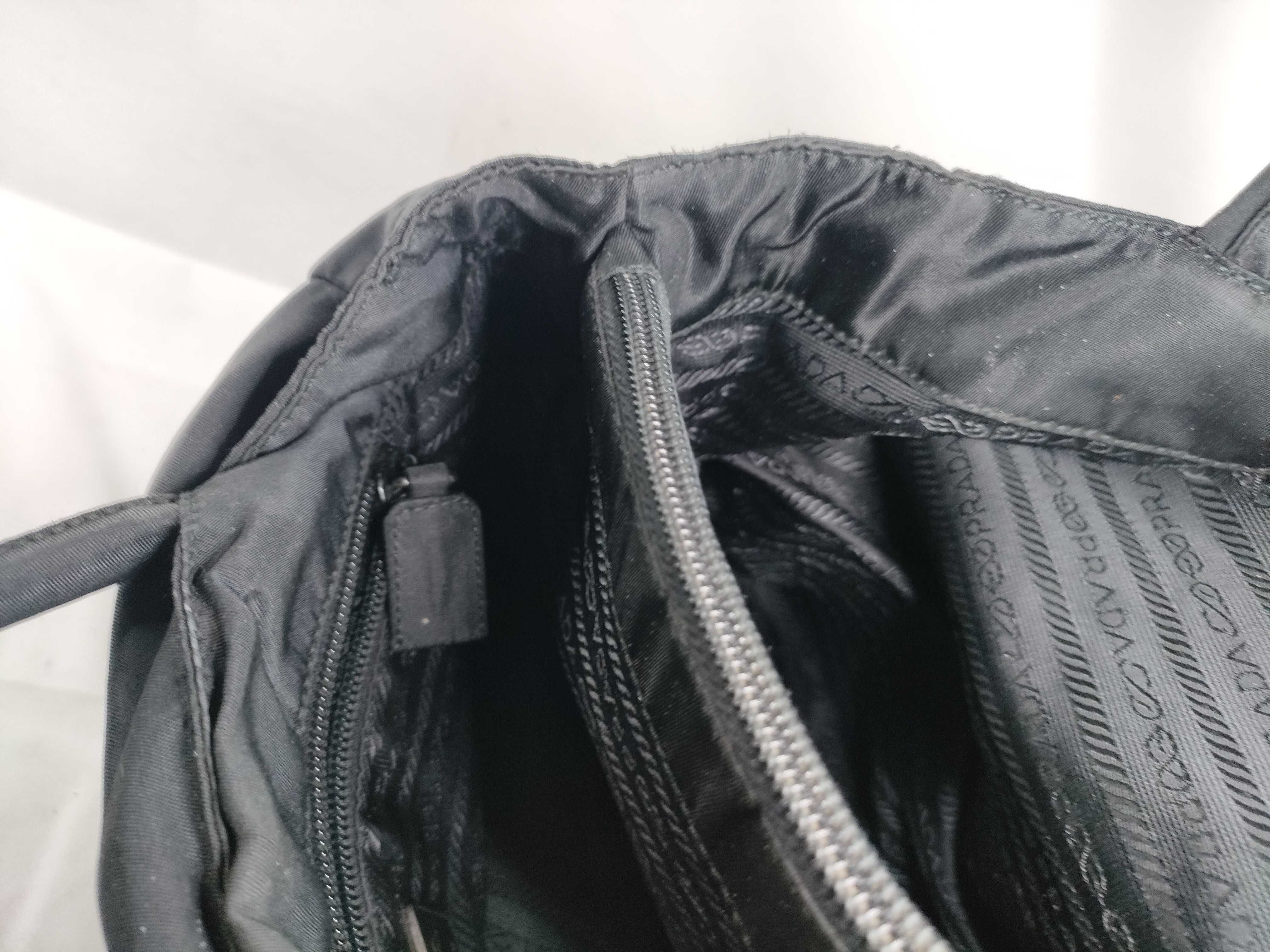 Nylon Prada Triangle Logo Nylon Tote Bag Handbag — view 13