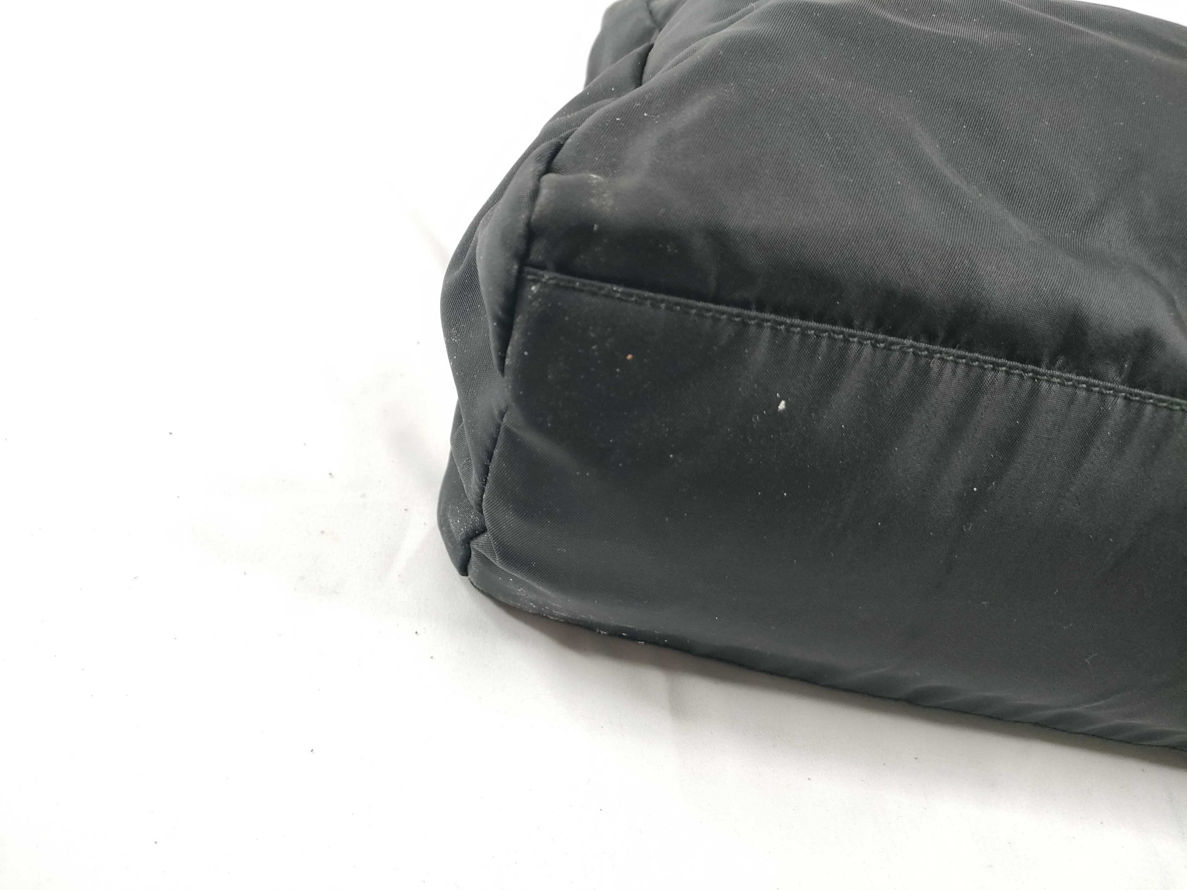 Nylon Prada Triangle Logo Nylon Tote Bag Handbag — view 3