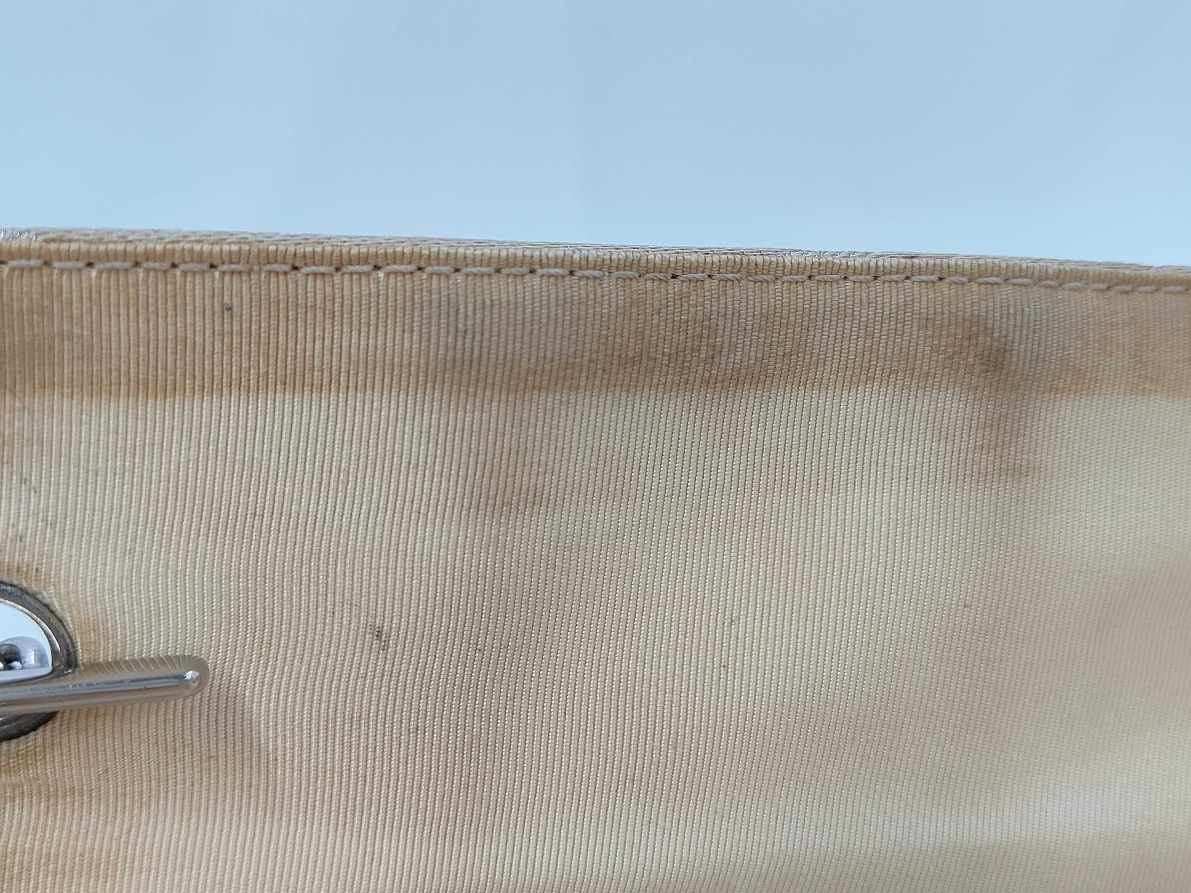 Ginza Limited Edition Ephemeral Shoulder Bag, Canvas x Leather, White x Silver Hardware, Tote Bag — view 11