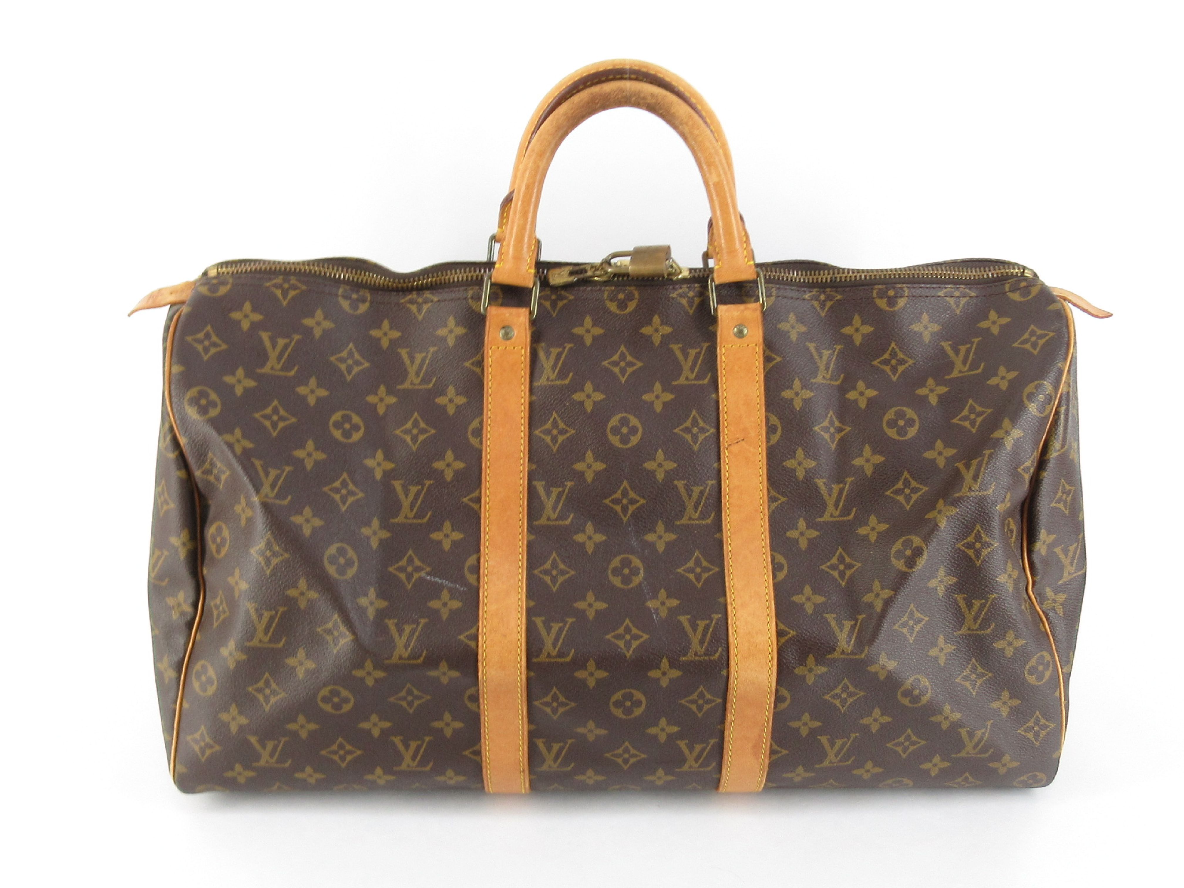 Monogram Vuitton Keepall Boston Bag