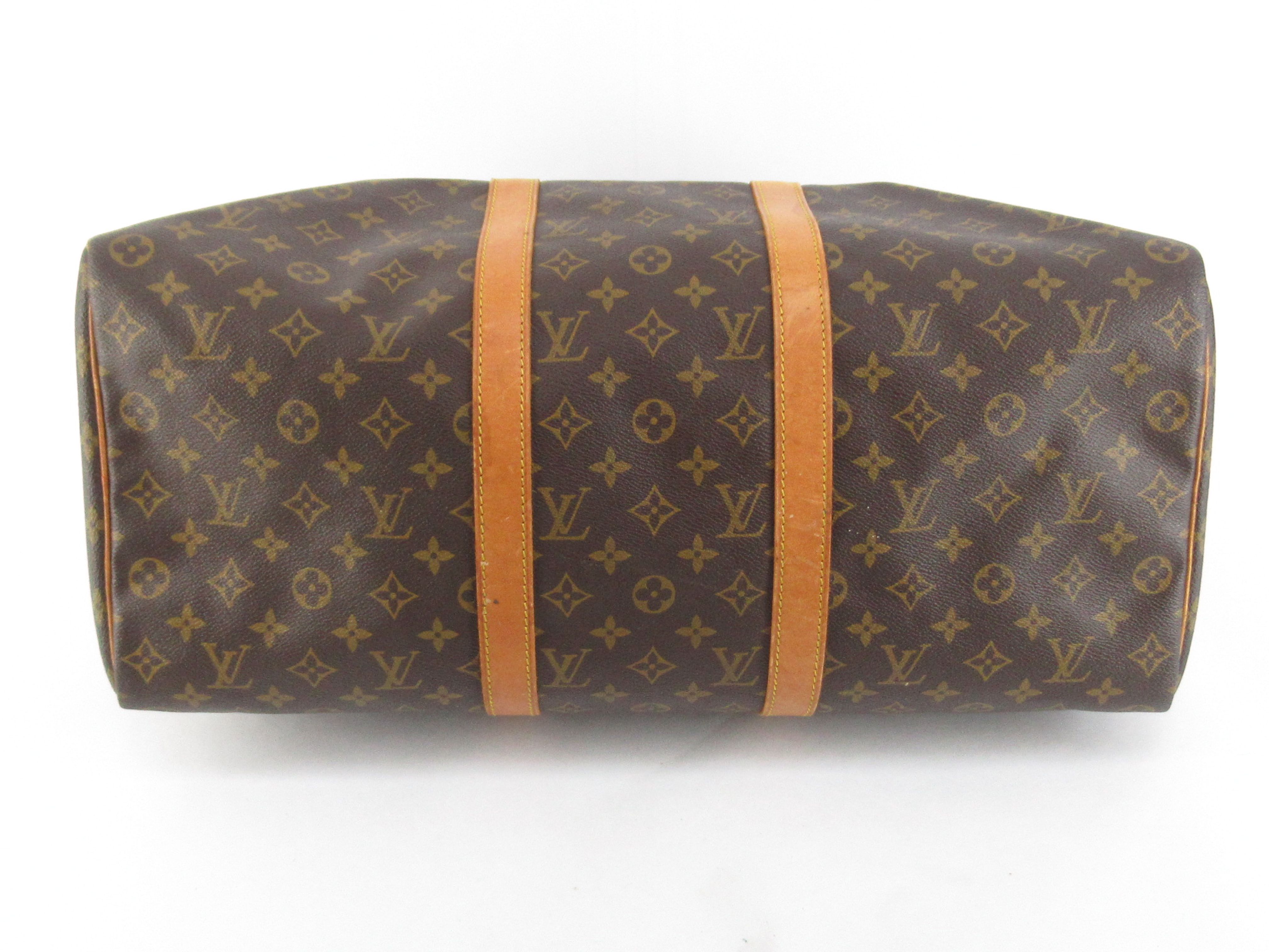 Monogram Vuitton Keepall Boston Bag — view 7